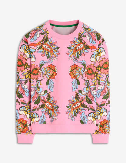 Rosa Printed Sweatshirt-Multi, Botanical Flourish-5