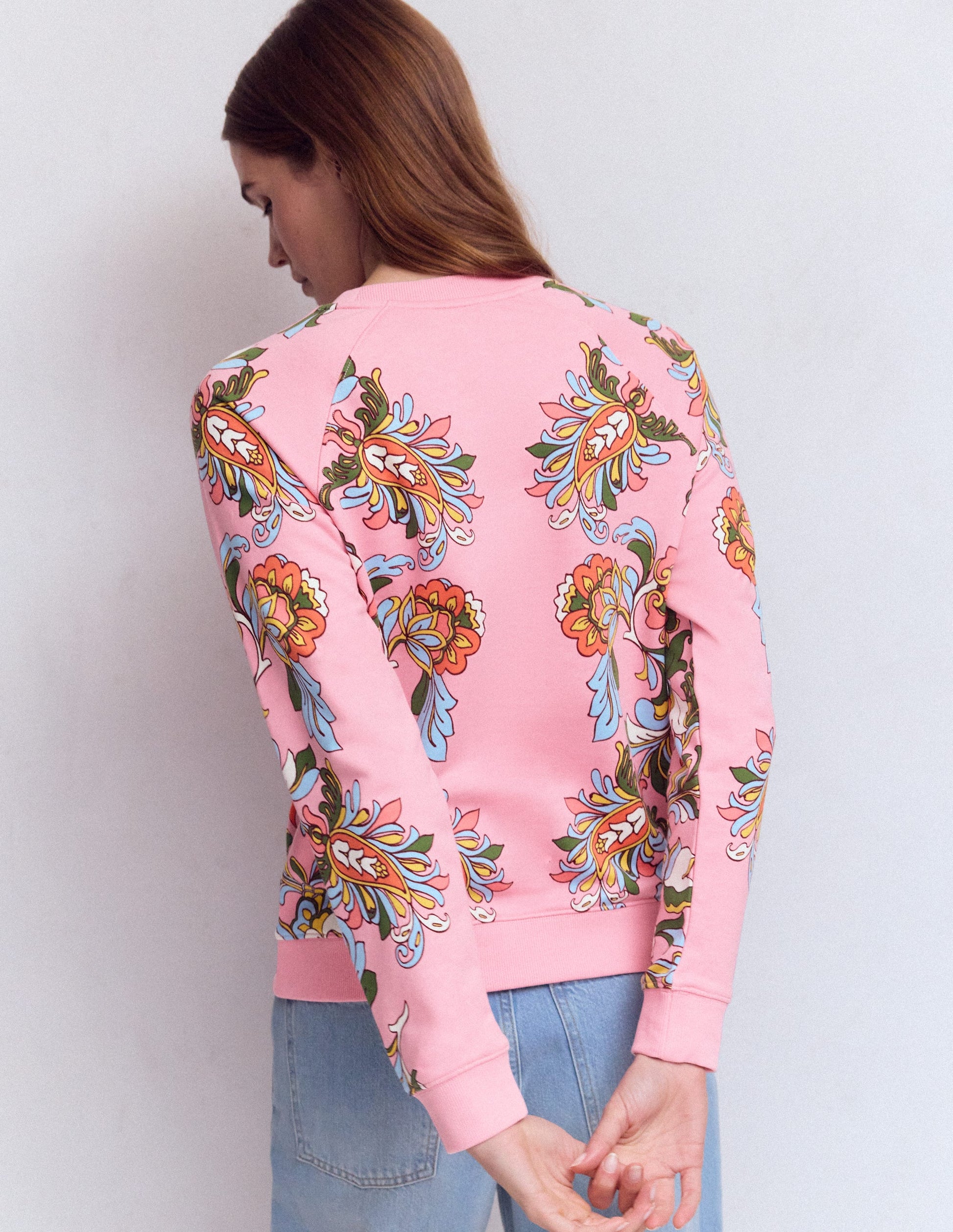 Rosa Printed Sweatshirt-Multi, Botanical Flourish-3