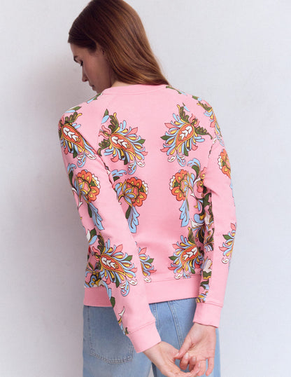 Rosa Printed Sweatshirt-Multi, Botanical Flourish-3