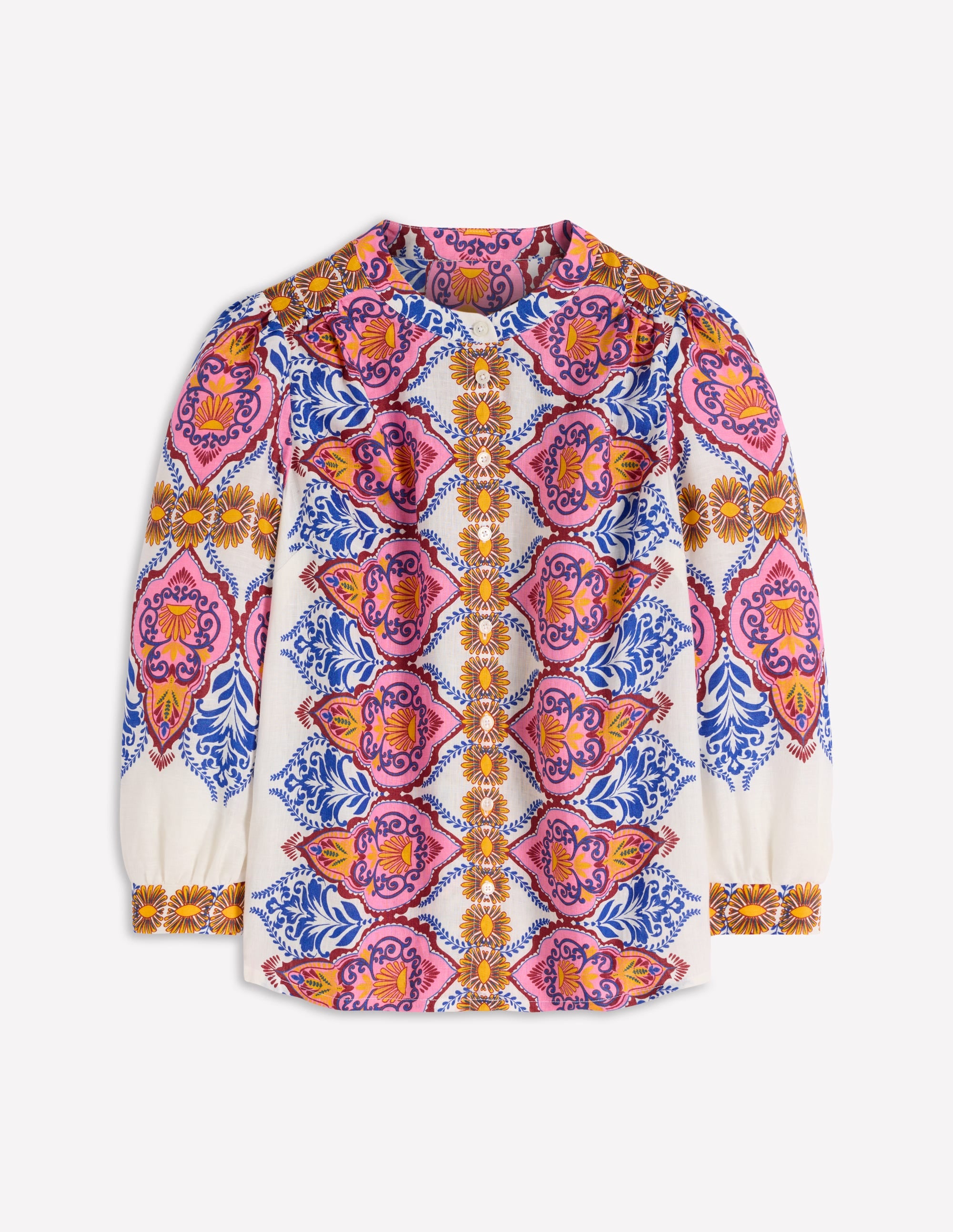 Alicia Linen Top-Ornamental Garden Placement - Image 6