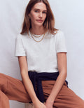 Sophie Puff Sleeve T-shirt-White