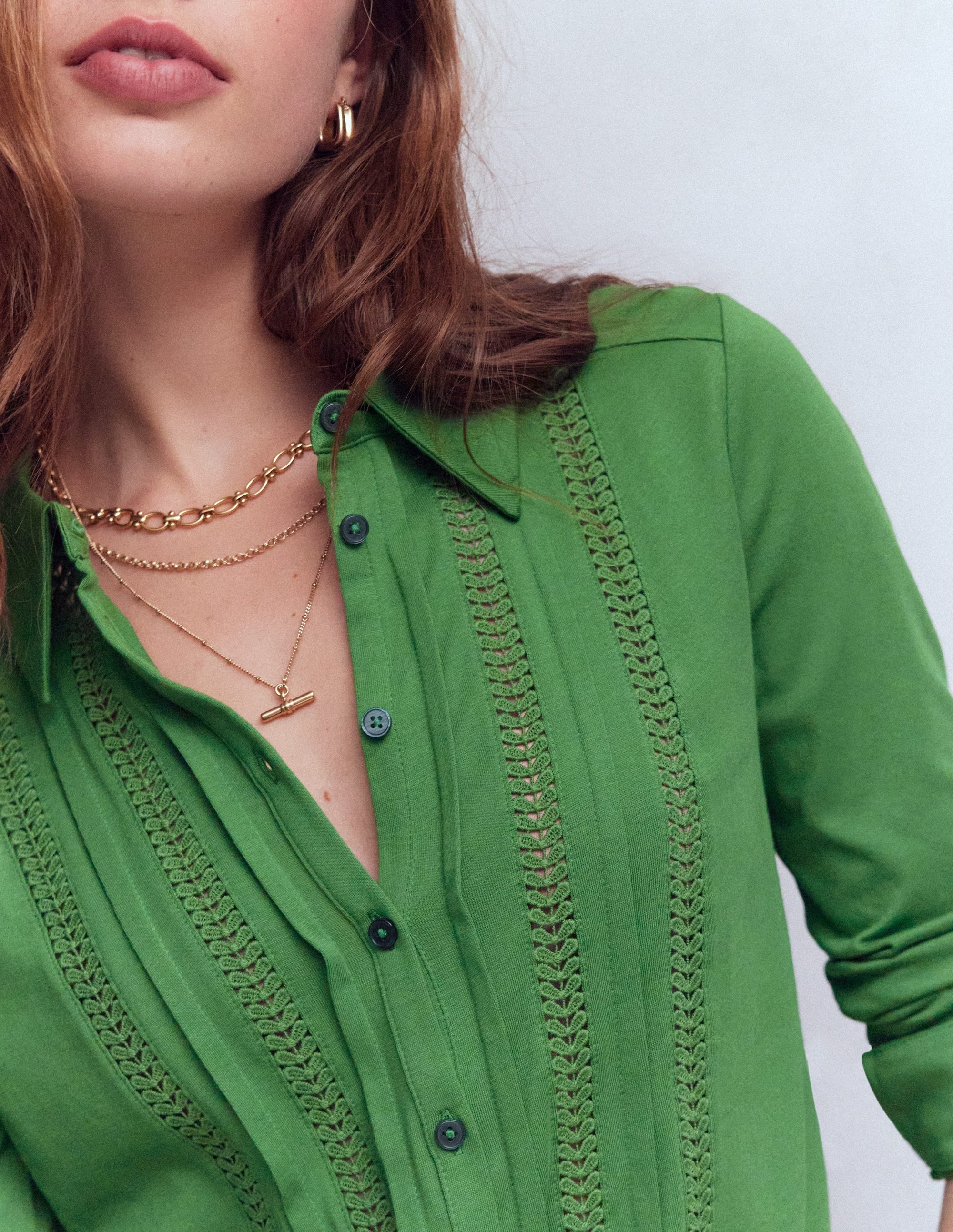 Trim Detail Jersey Shirt-Broadbean - Image 2