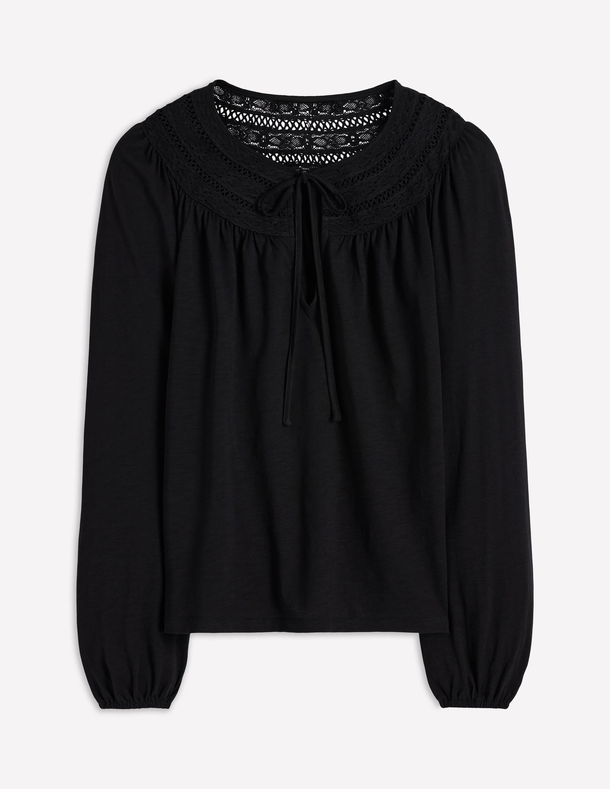 Edi Trim Detail Top-Black - Image 4
