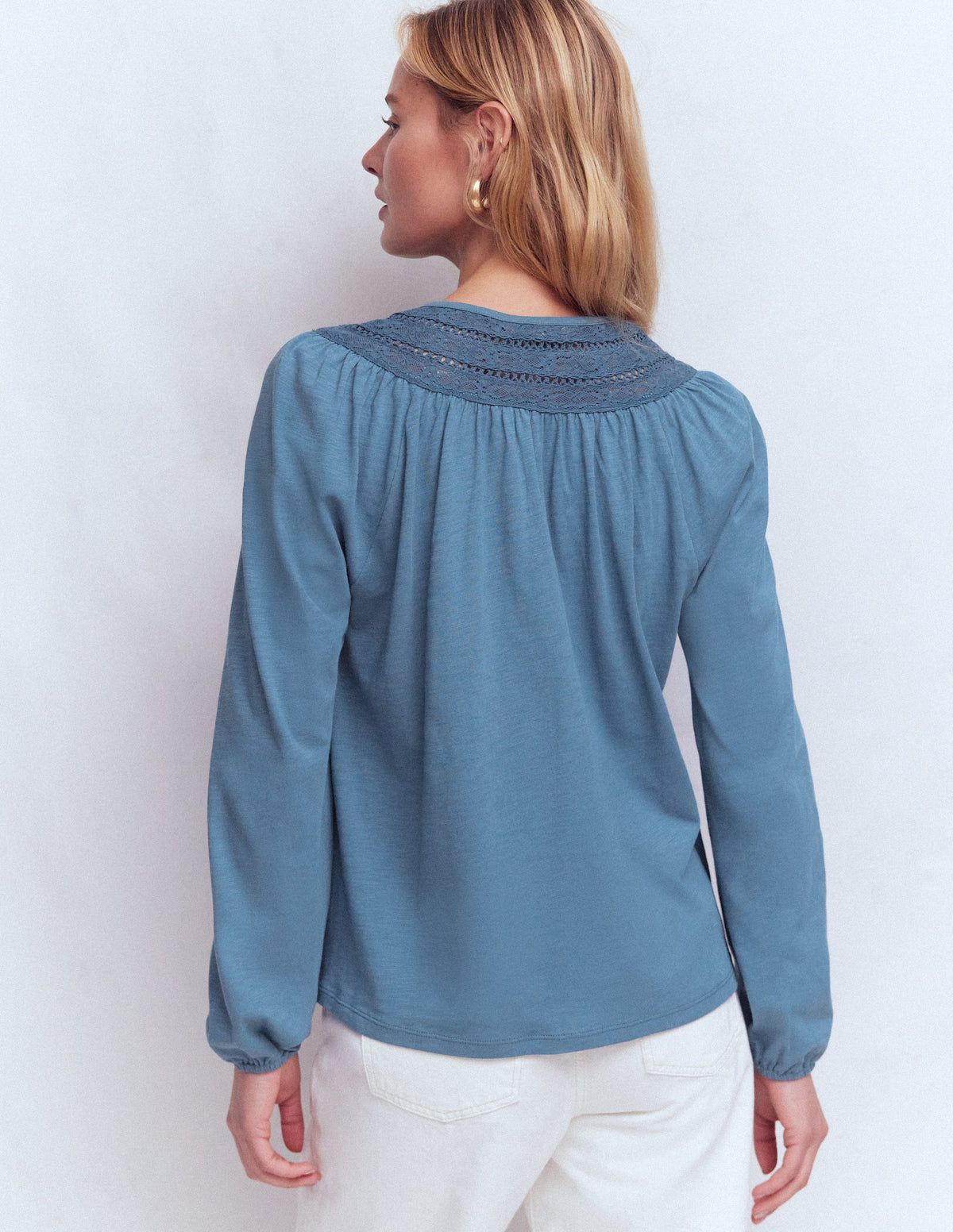 Edi Trim Detail Top-Captains Blue - Image 3