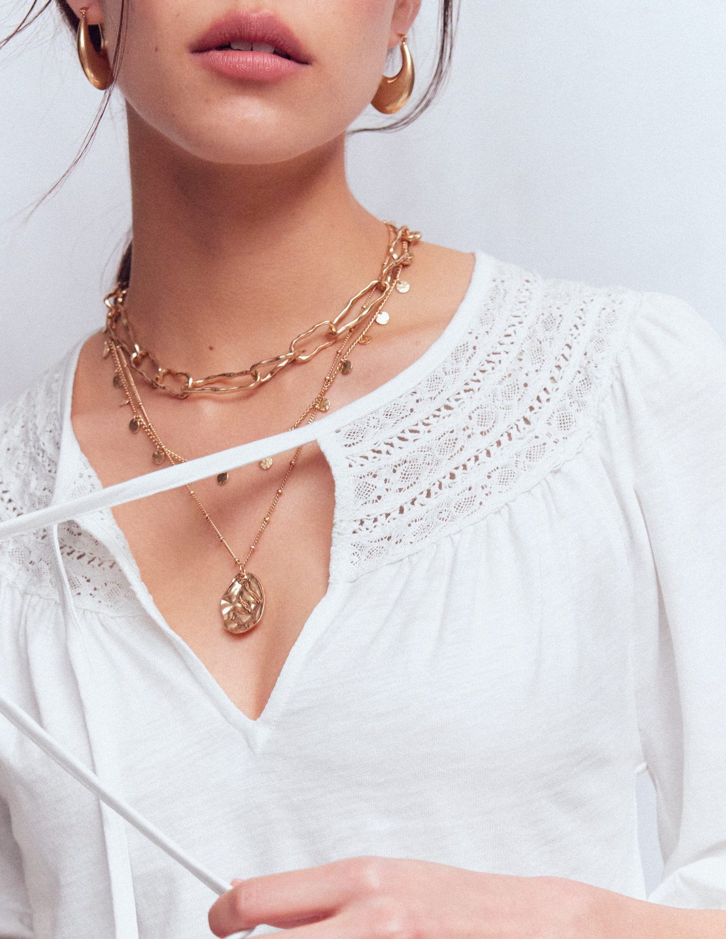 Edi Trim Detail Top-White