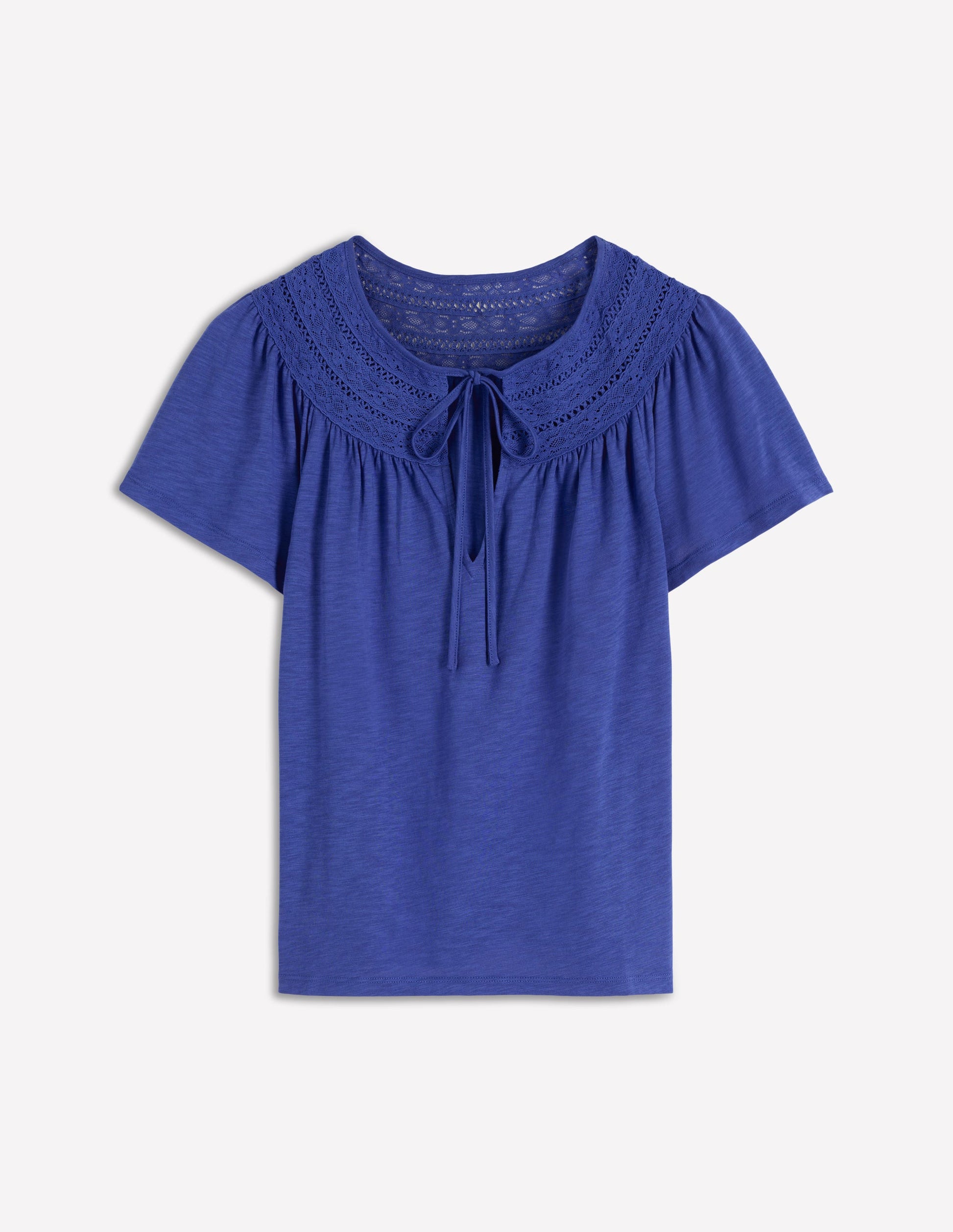 Edi Trim Detail T-shirt-Beaucoup Blue-7