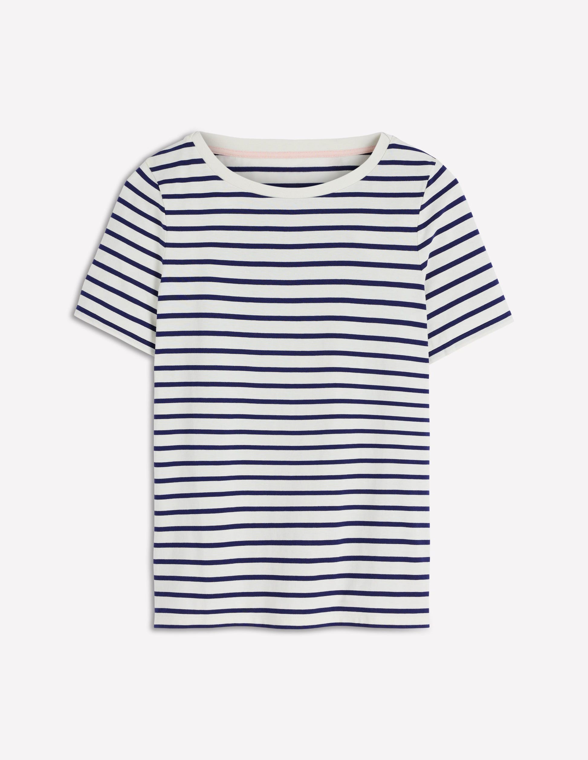 Olivia Short Sleeve Breton-Ivory, Navy-5