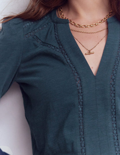 Poppy Long Sleeve Top-Moonlight Ocean-2