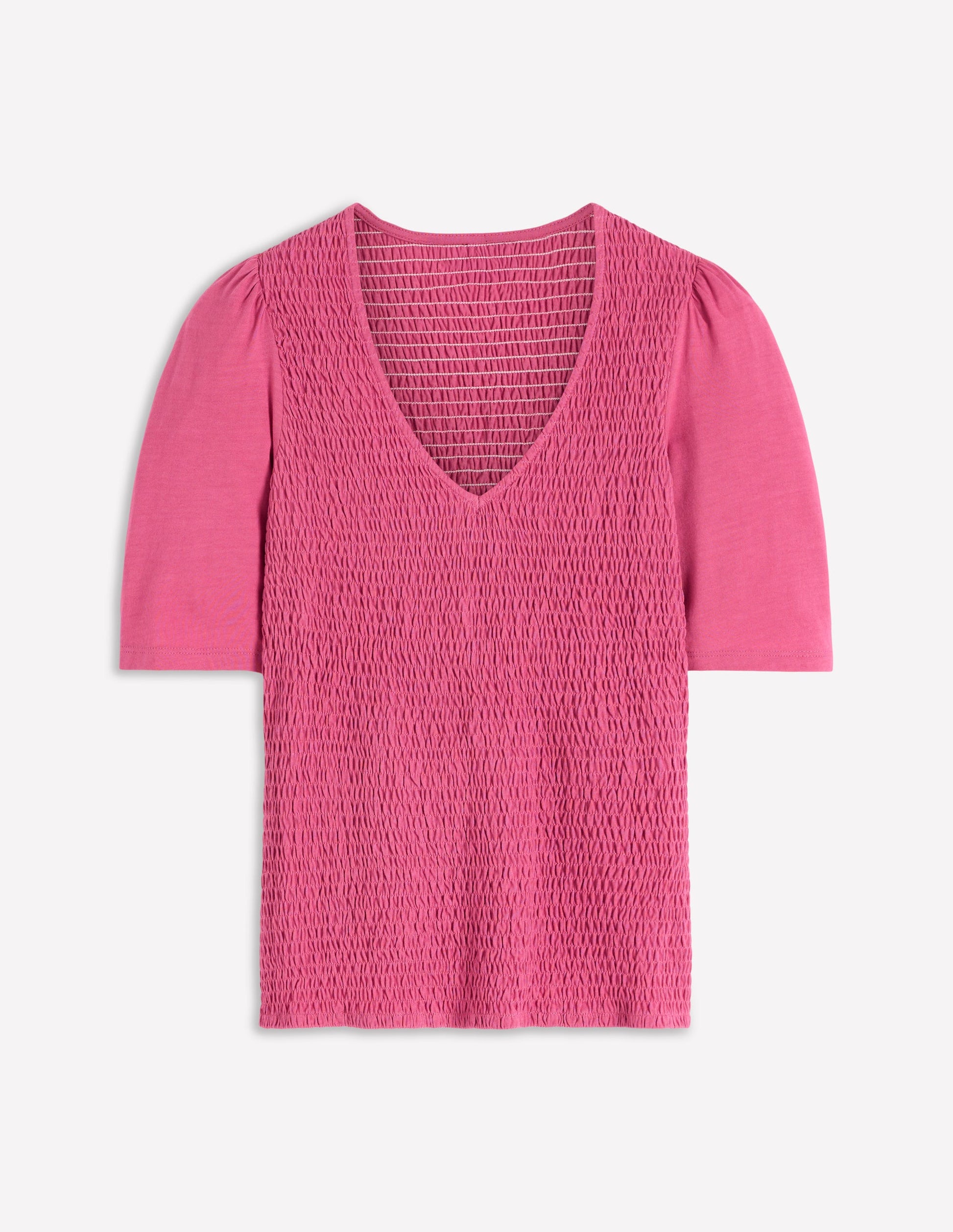 Lyla Smocked V Neck Top-Malaga-6