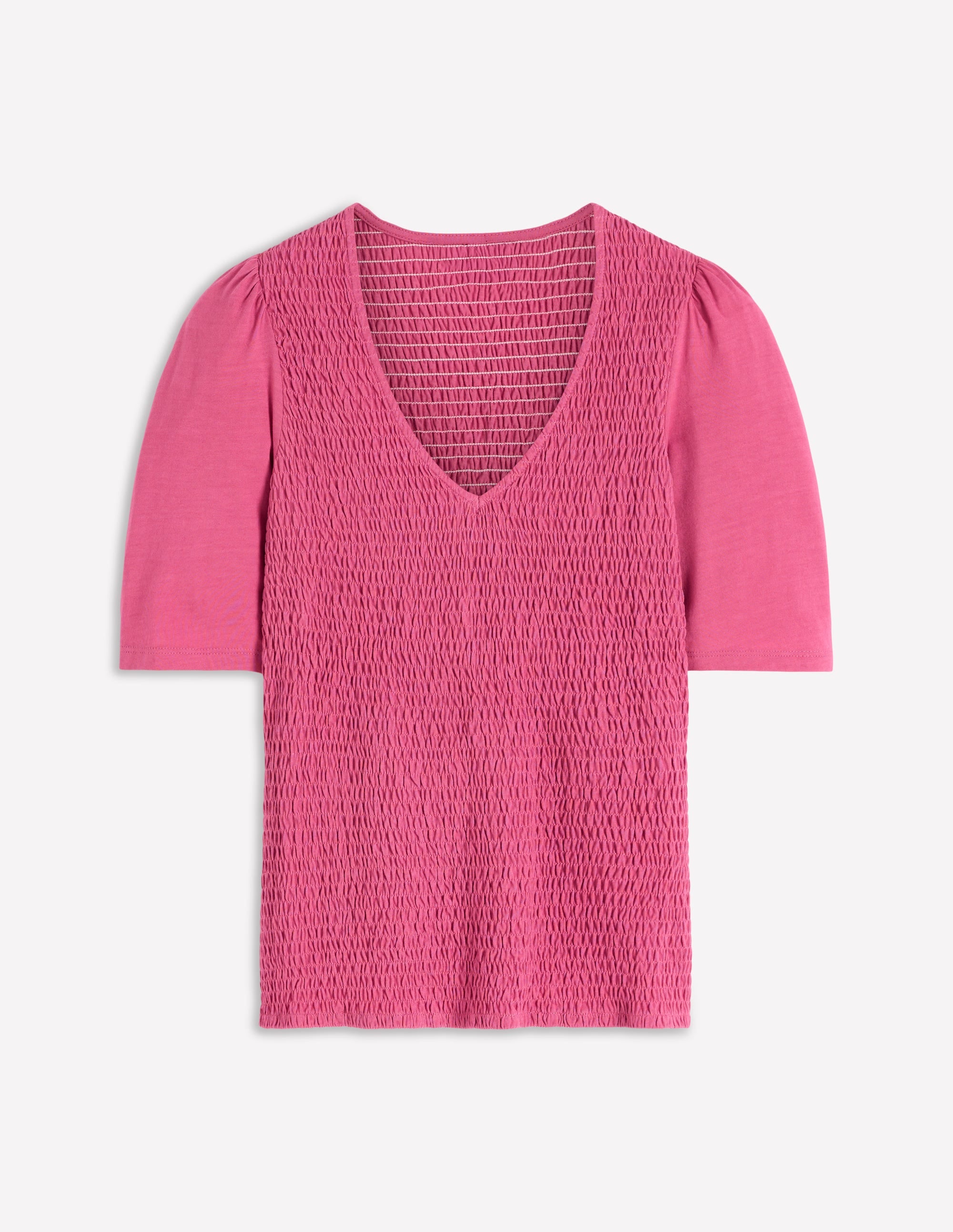Smocked V Neck Top-Malaga - Image 6