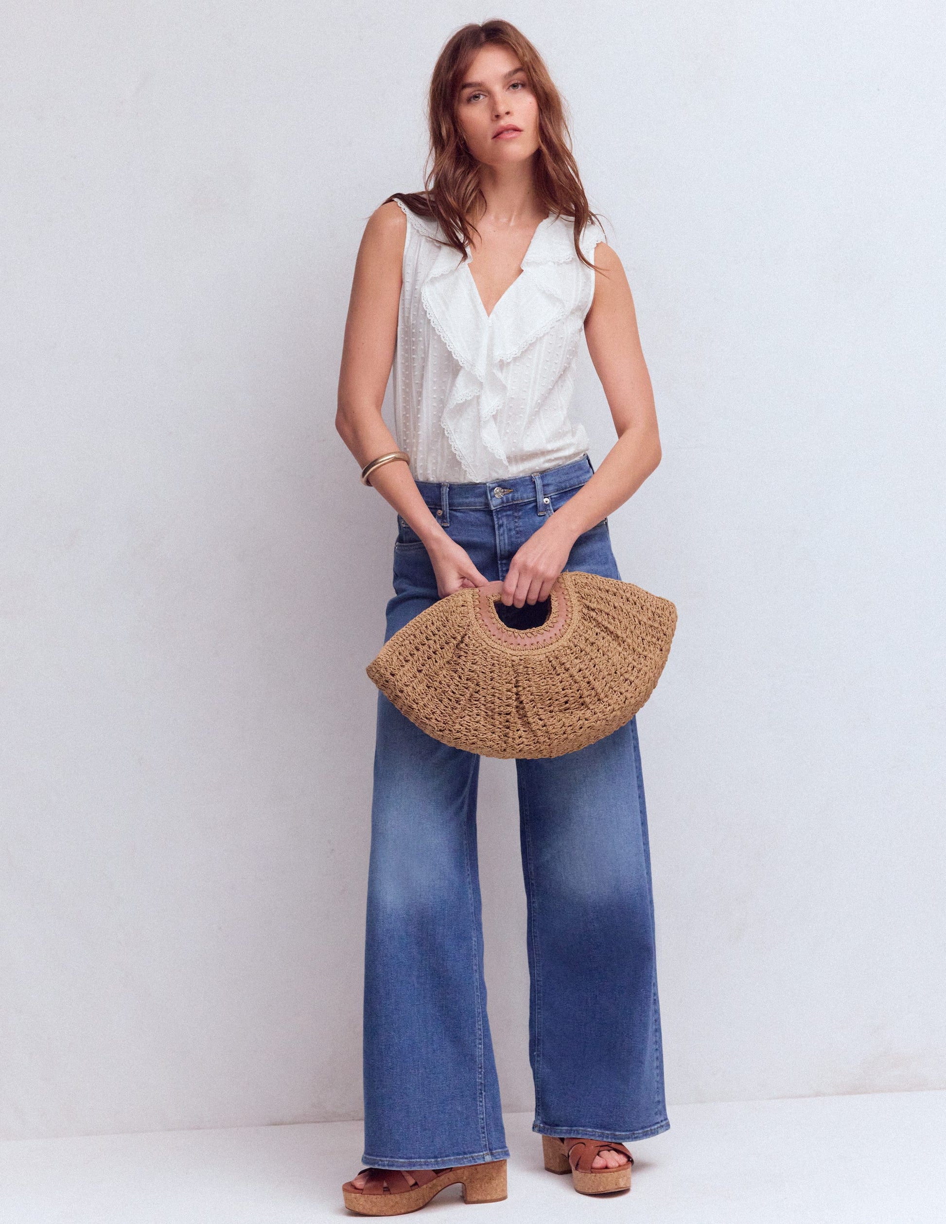 Eliza Sleeveless Top-White-5