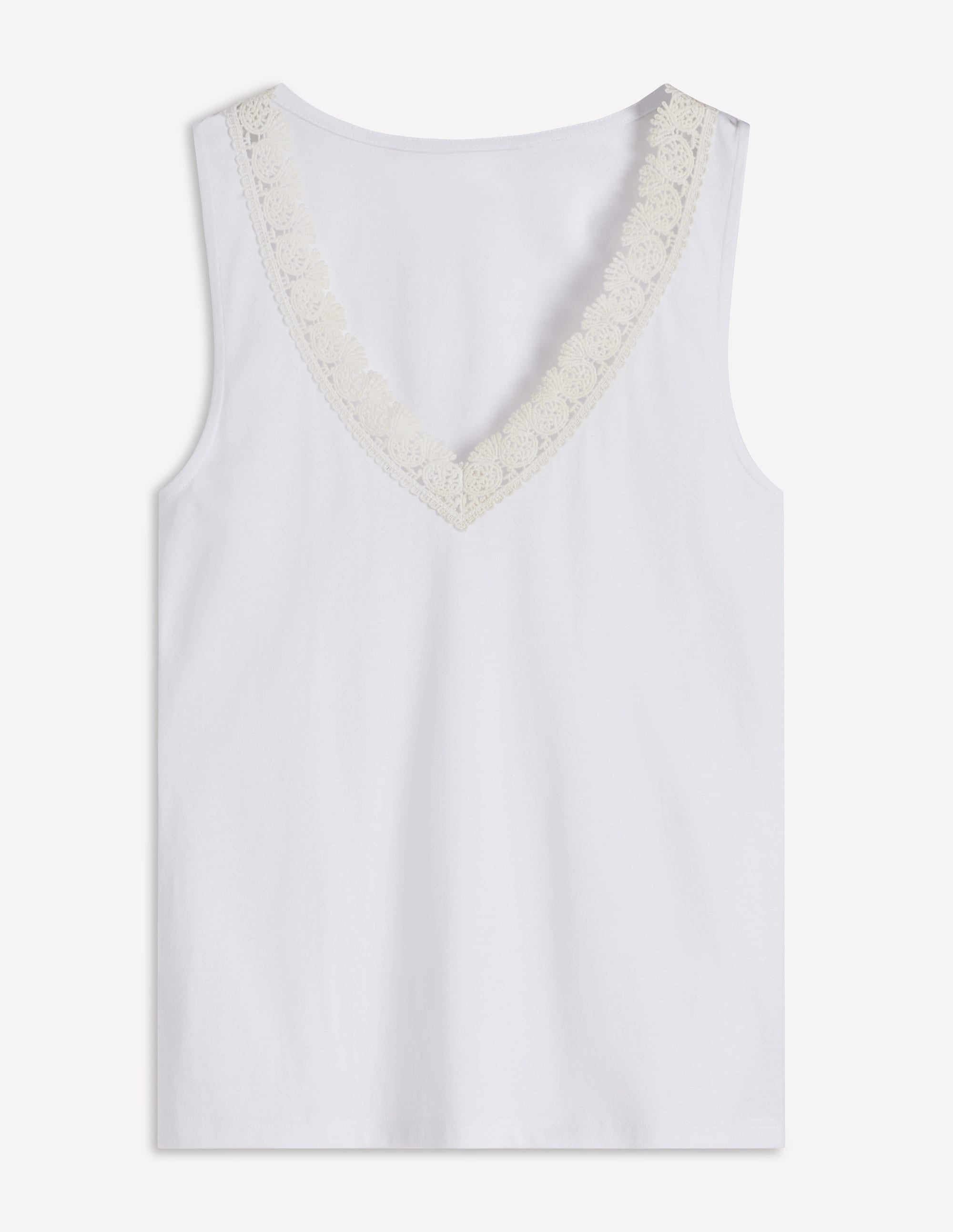 Supersoft V Neck Trim Vest-Brilliant White - Image 5