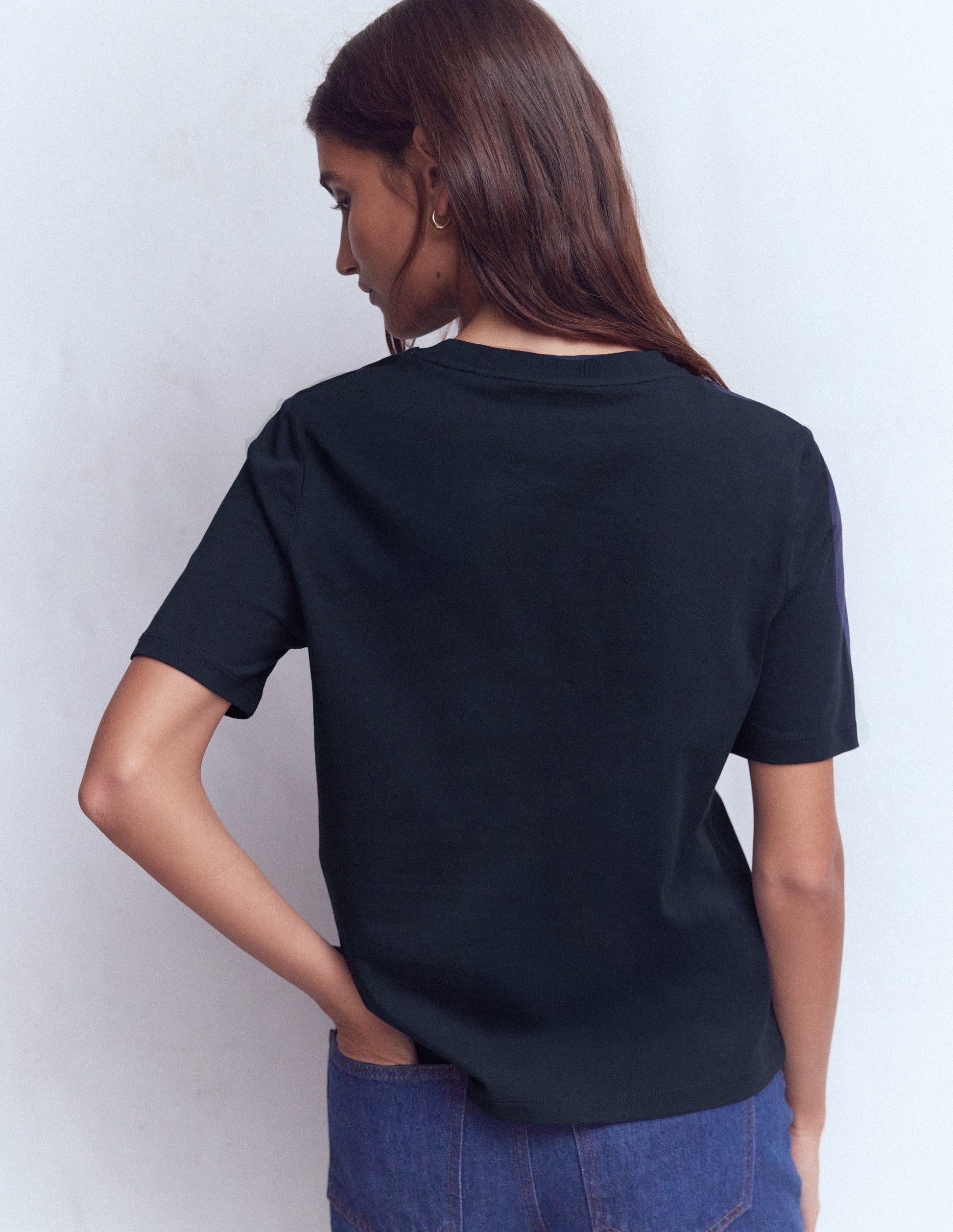 Cotton T-Shirt-Navy-3