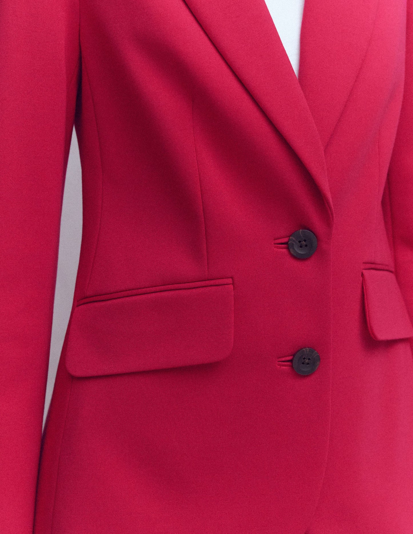 Marylebone Ponte Blazer-Pomegranate
