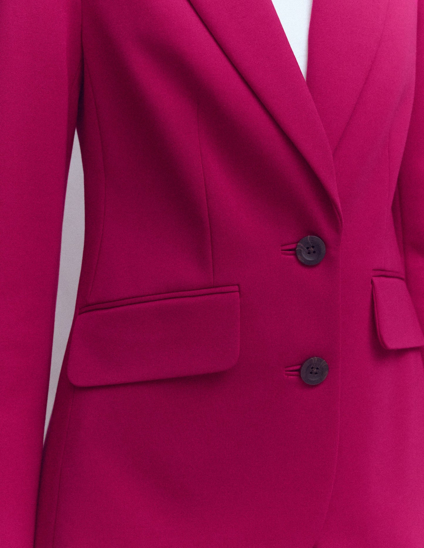 Marylebone Ponte Blazer-Pomegranate