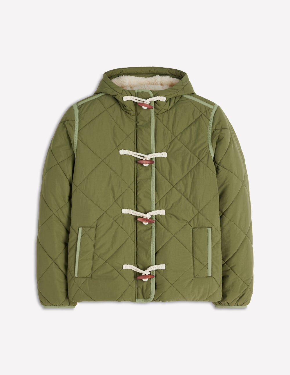 Duffle Quilted Parka-Green-6