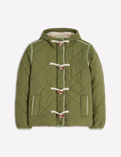 Duffle Quilted Parka-Green-6