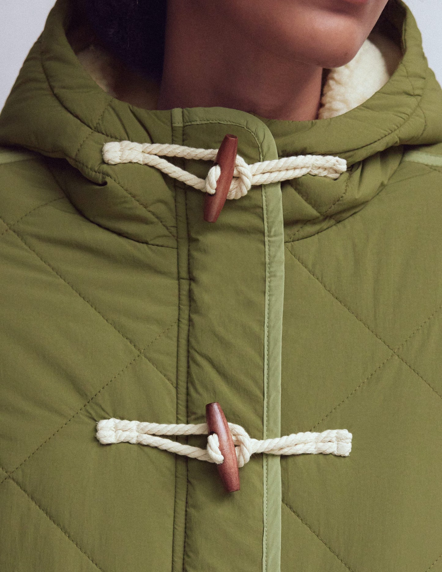 Duffle Quilted Parka-Green