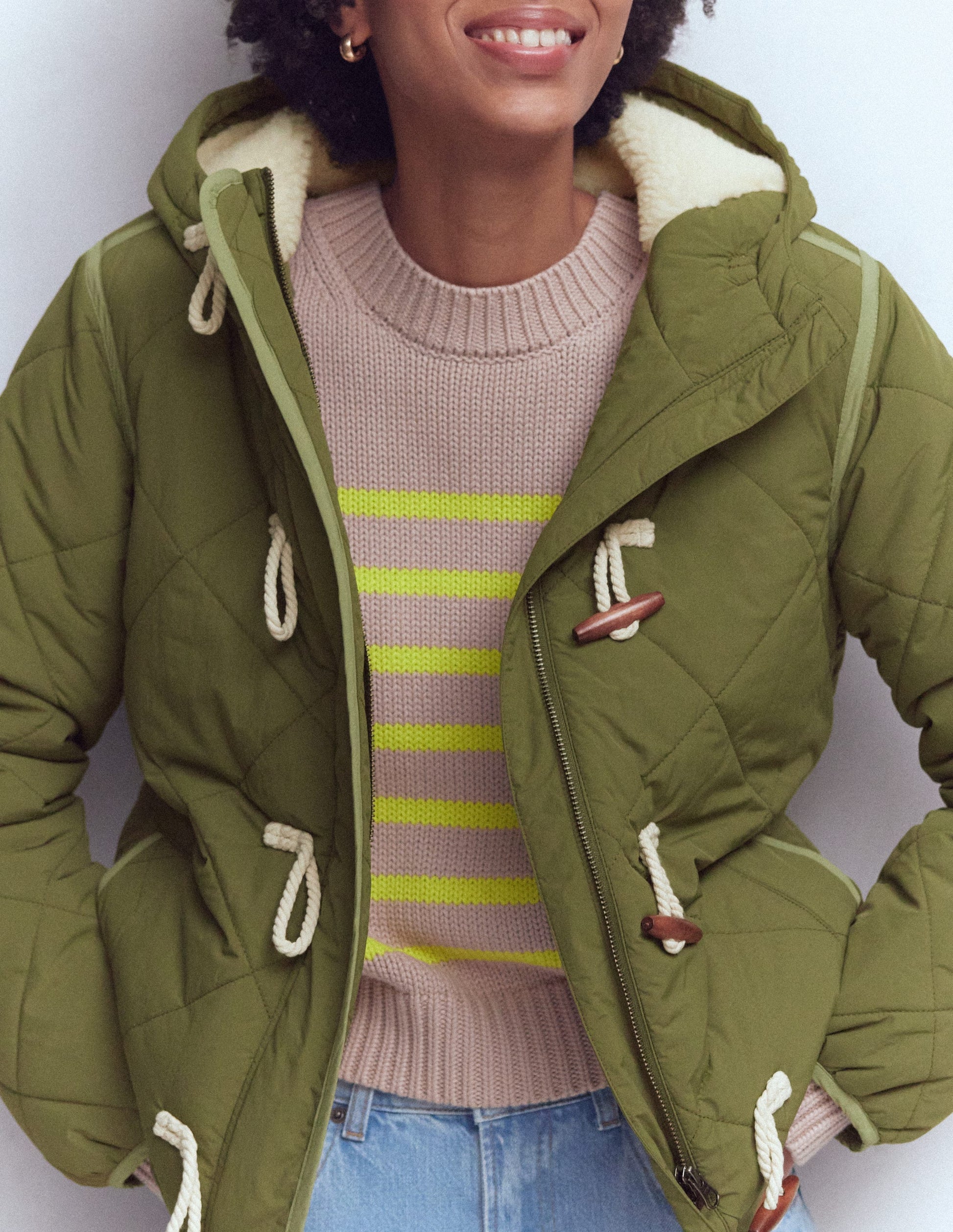 Duffle Quilted Parka-Green-4