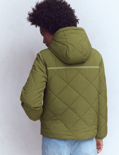 Duffle Quilted Parka-Green-5