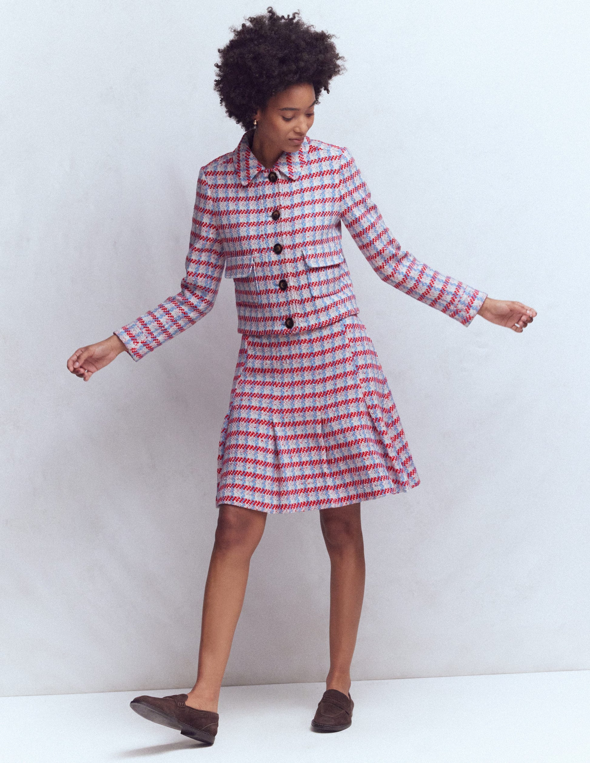 Lisburn Patch Pocket Jacket-Pink Textured-4