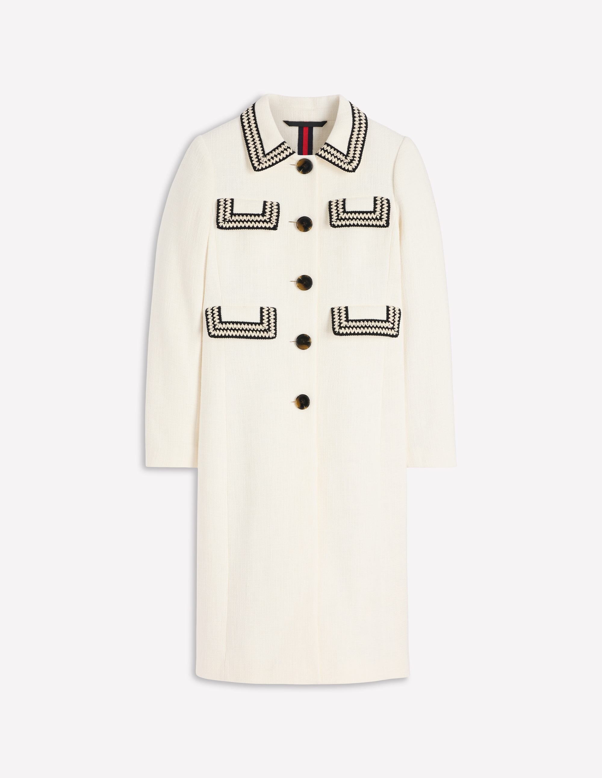 Pocket Detail Coat-Ivory - Image 6