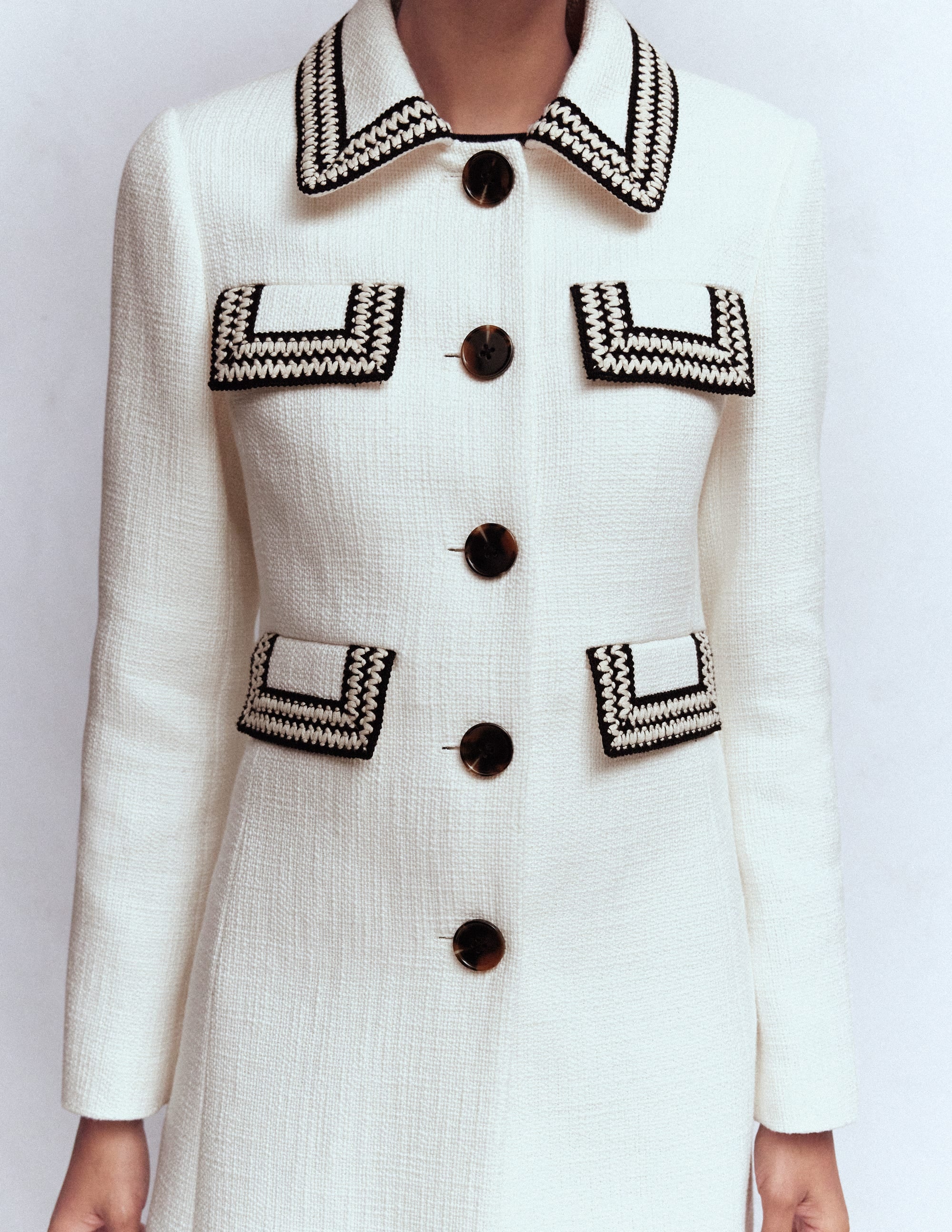 【新品未使用】REFINED POCKET DETAIL COAT Pocket Detail Coat-Ivory | Boden UK