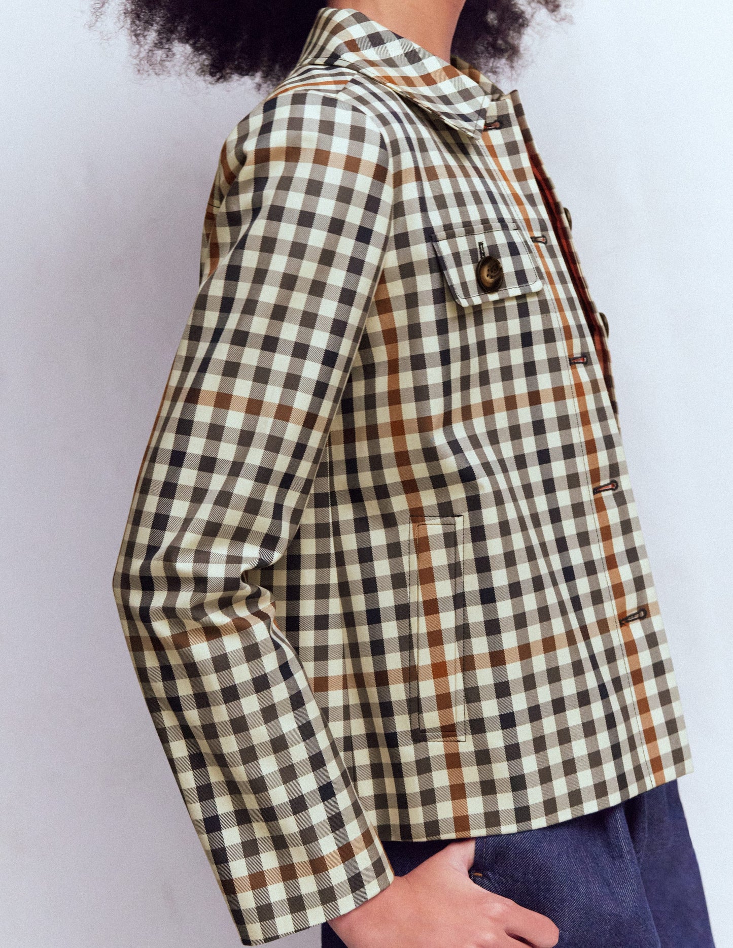 Gloucester Mac-Grey, Brown Multigingham