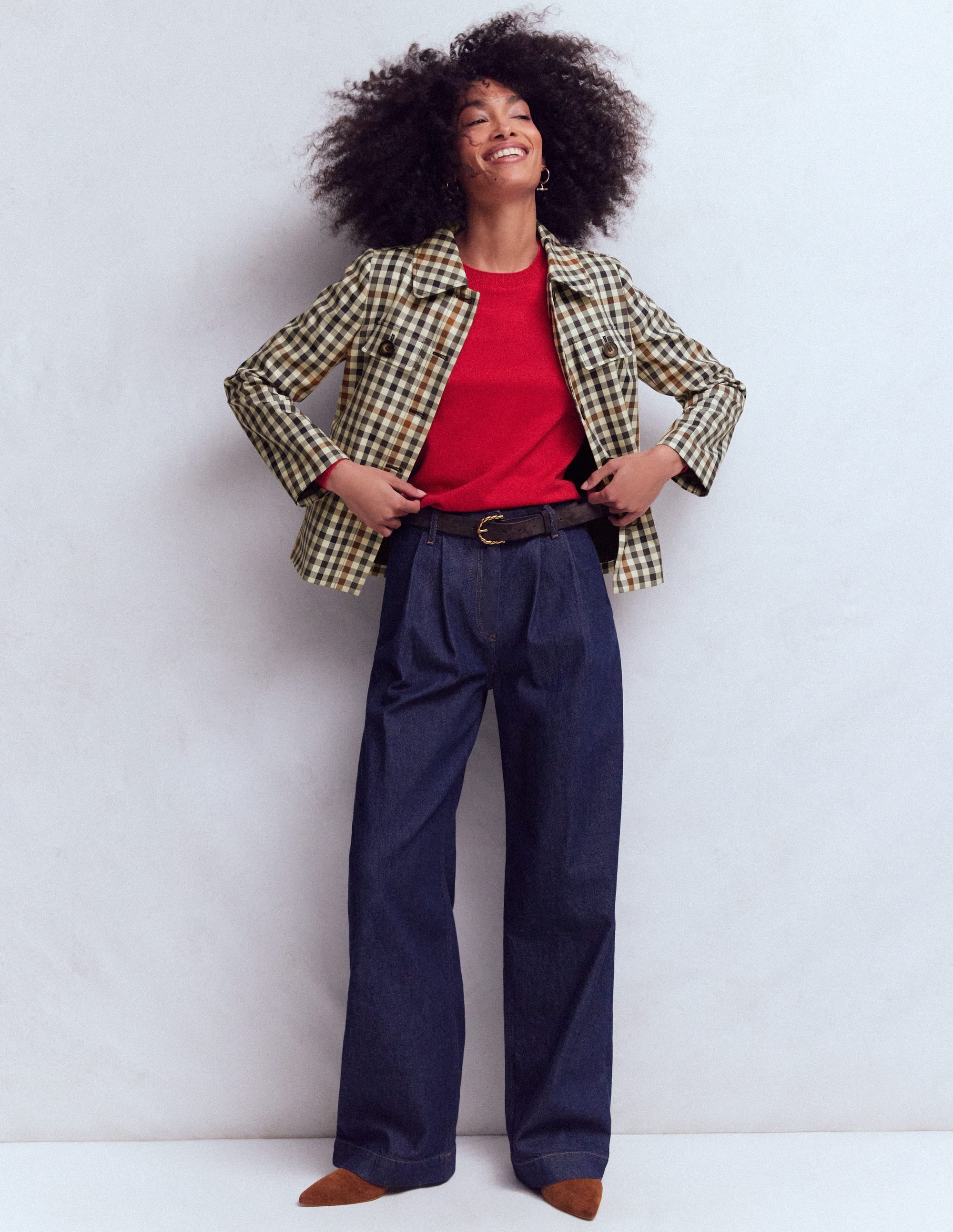 Gloucester Mac-Grey, Brown Multigingham - Image 4