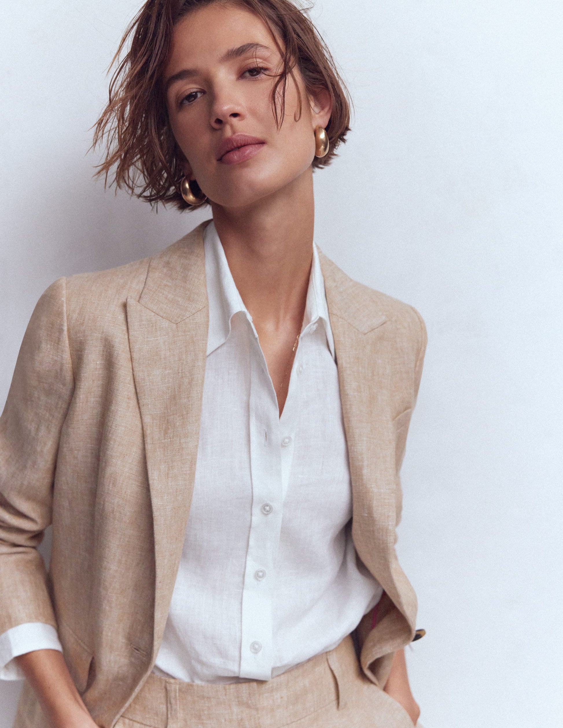 Woodbridge Linen Blazer-Amphora, Chambray-6