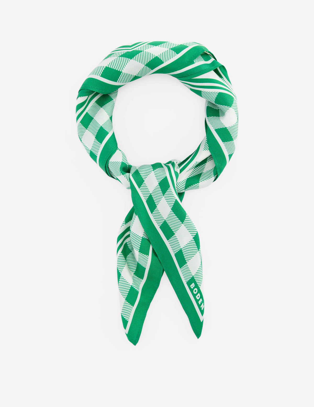 J Crew Organic Cotton Scarf In Festive Gingham