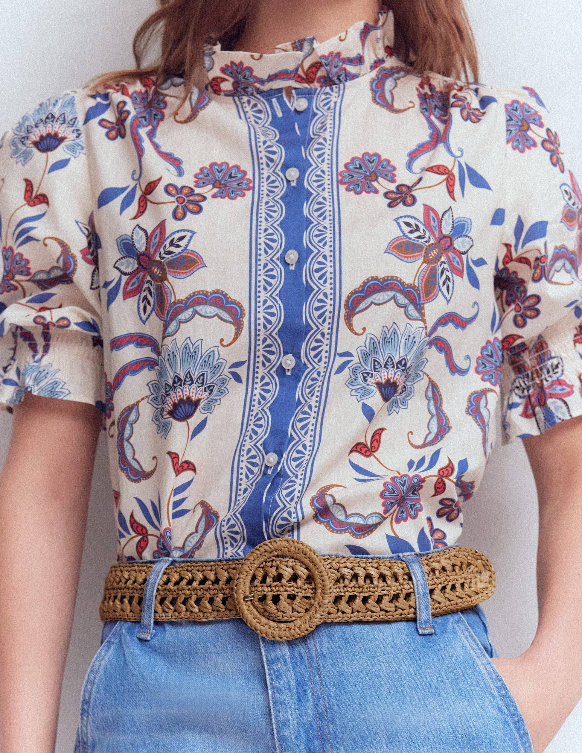 Interest Raffia Belt-Natural-2