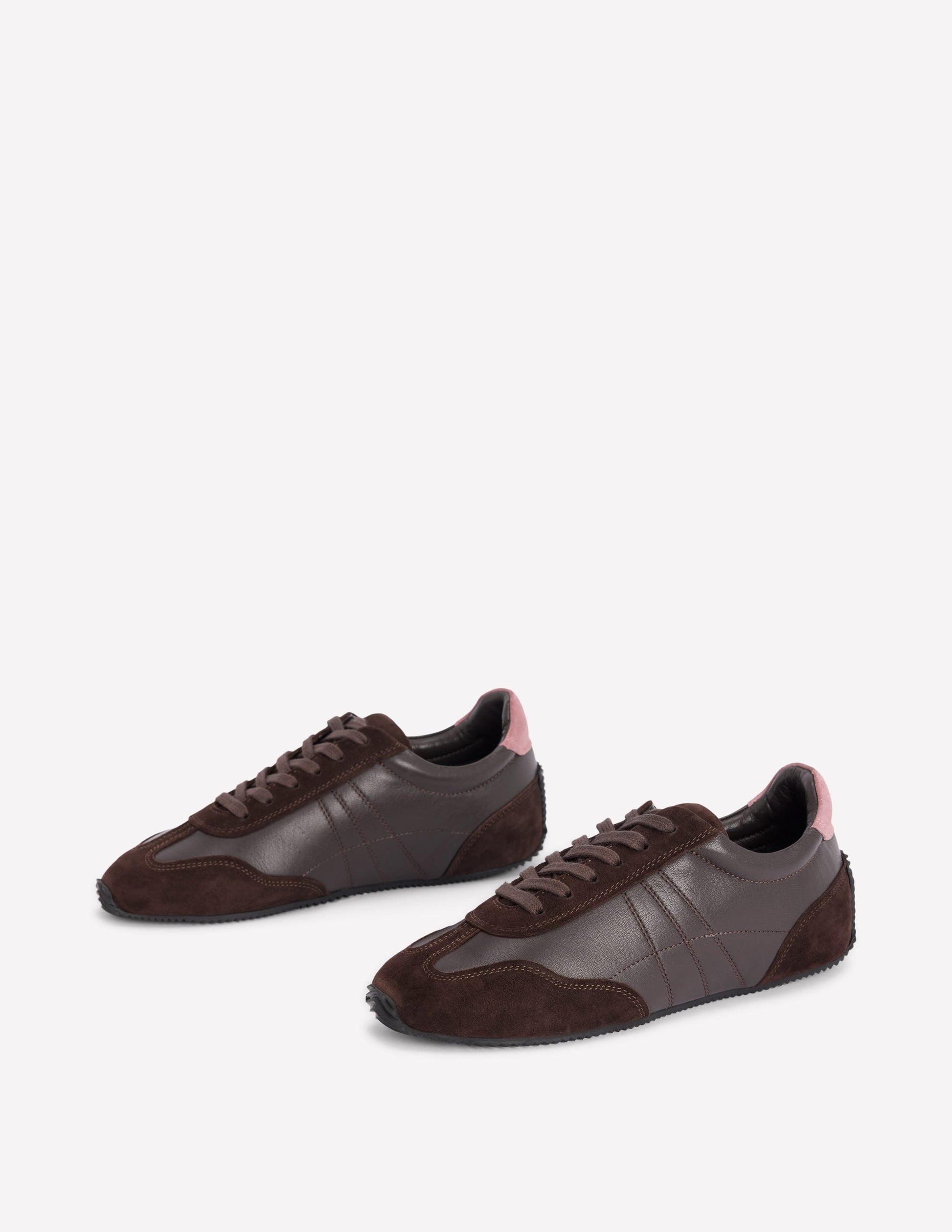 Delphine Slim Sole Trainers-Chocolate-3