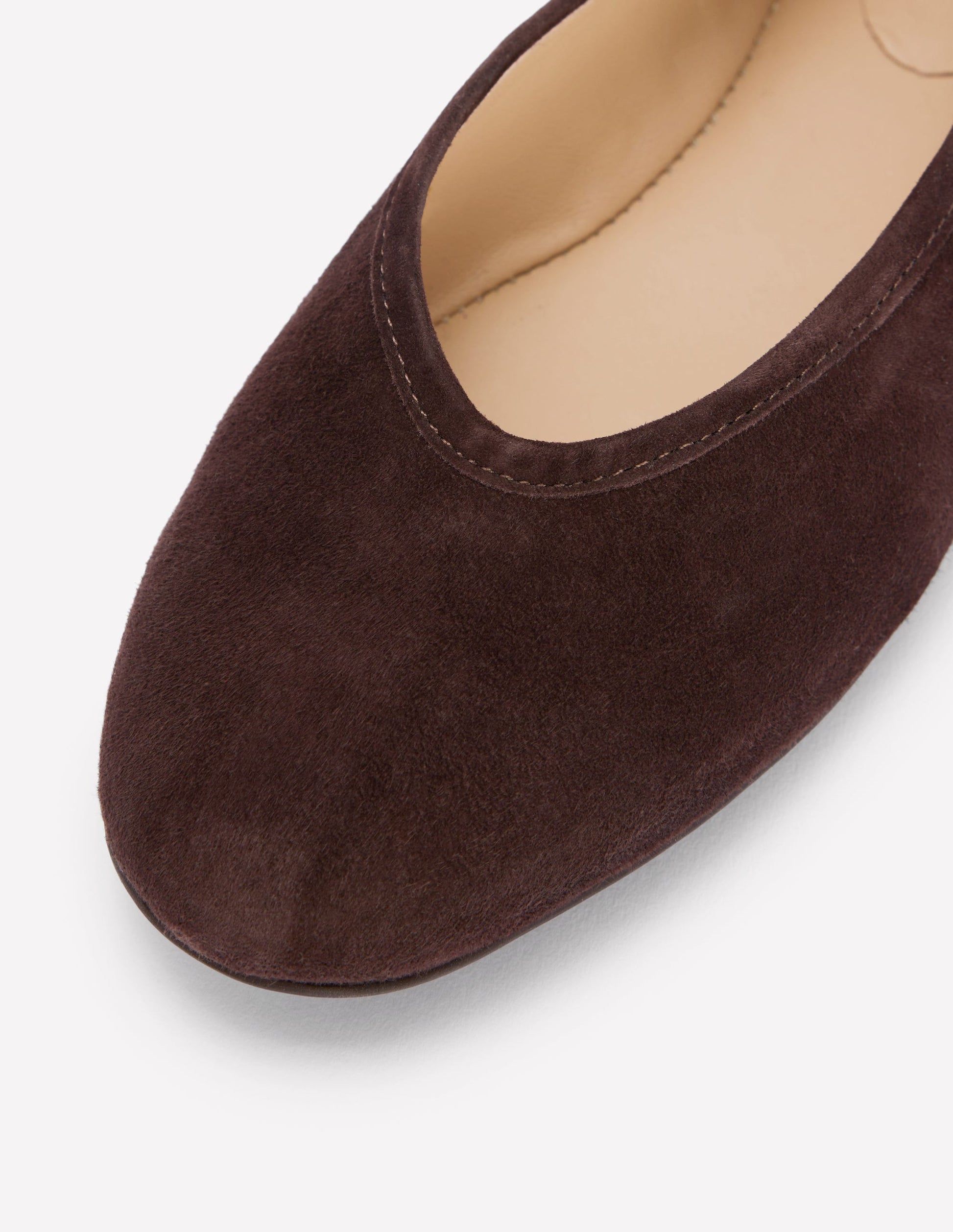 High Cut Ballet Flats-Bitter Chocolate-5