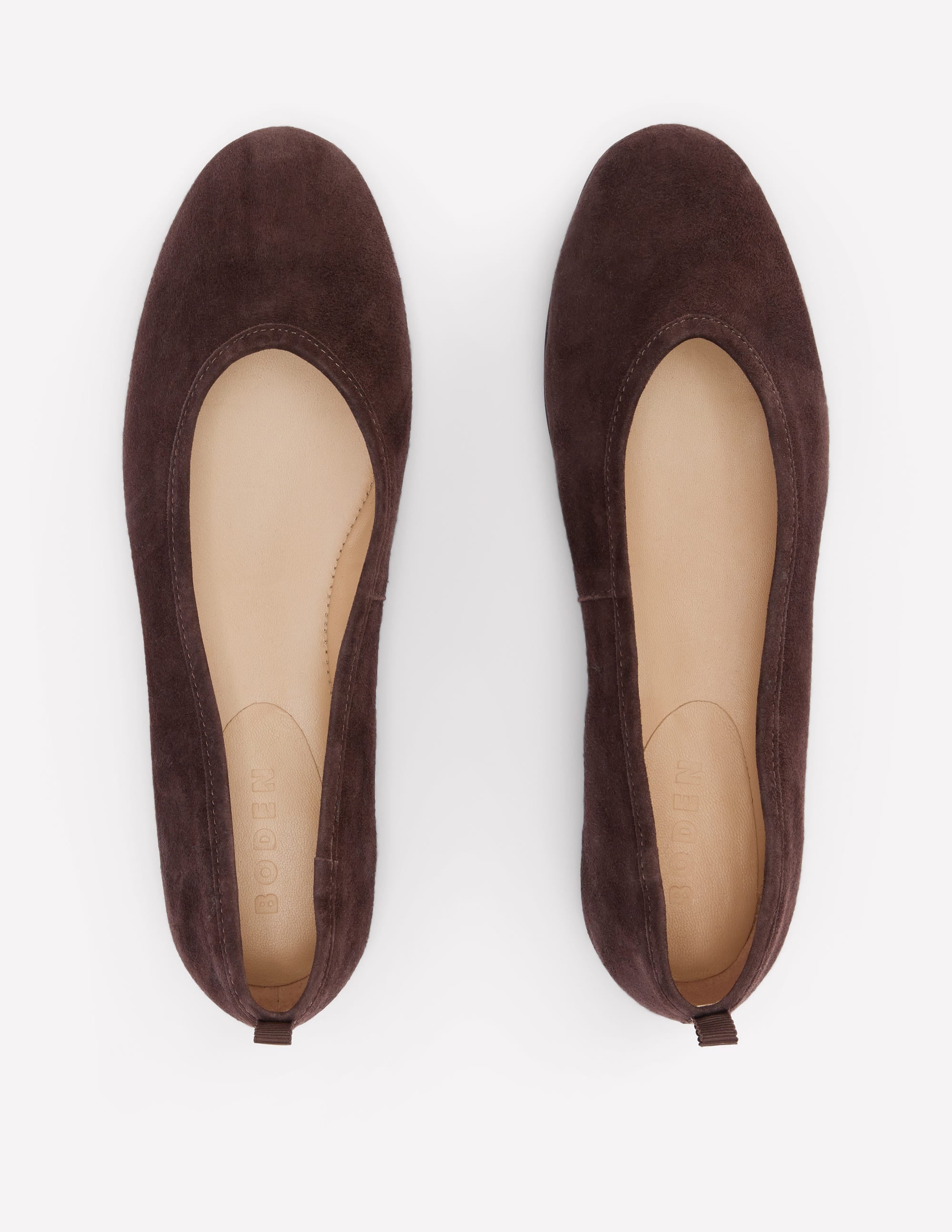 High Cut Ballet Flats-Bitter Chocolate - Image 6