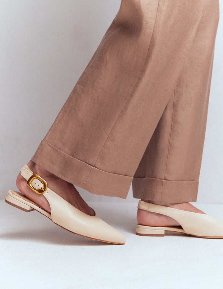 High Cut Flat Point-Ecru