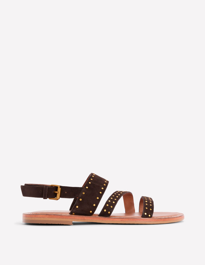 Asymmetric Sandal-Bitter Chocolate