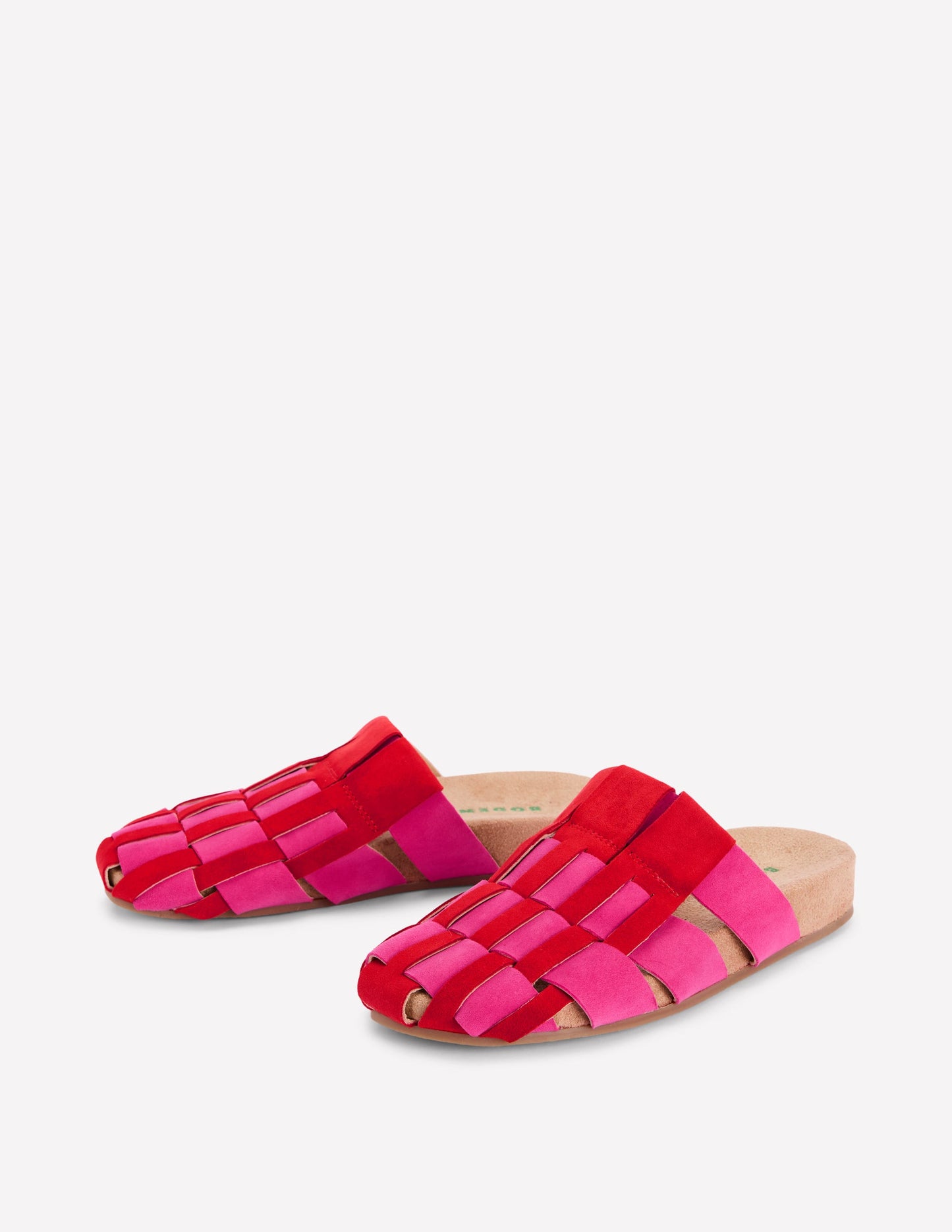 Loretta Multi Strap Clog-Pink/Red