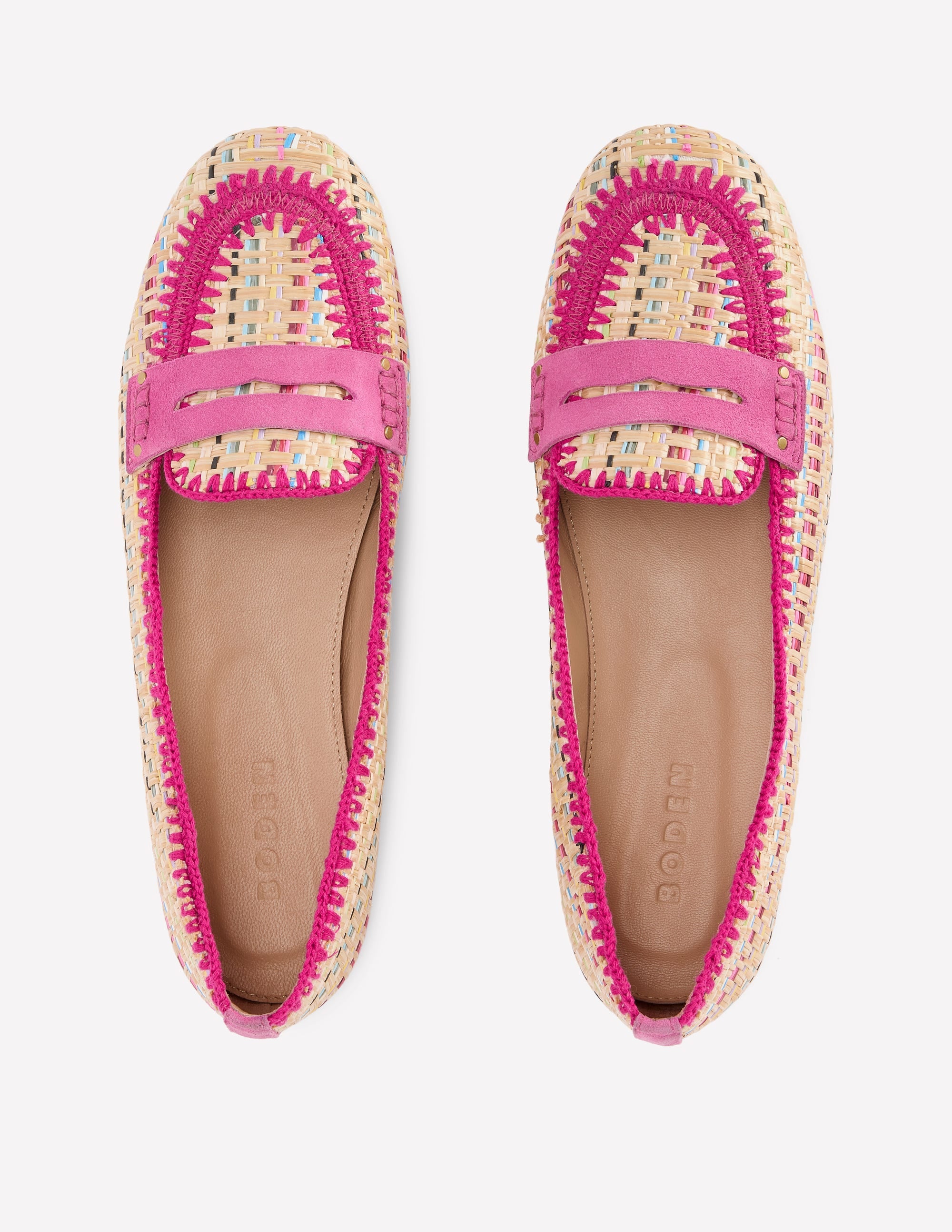 Classic Penny Loafers-Multi Raffia - Image 5