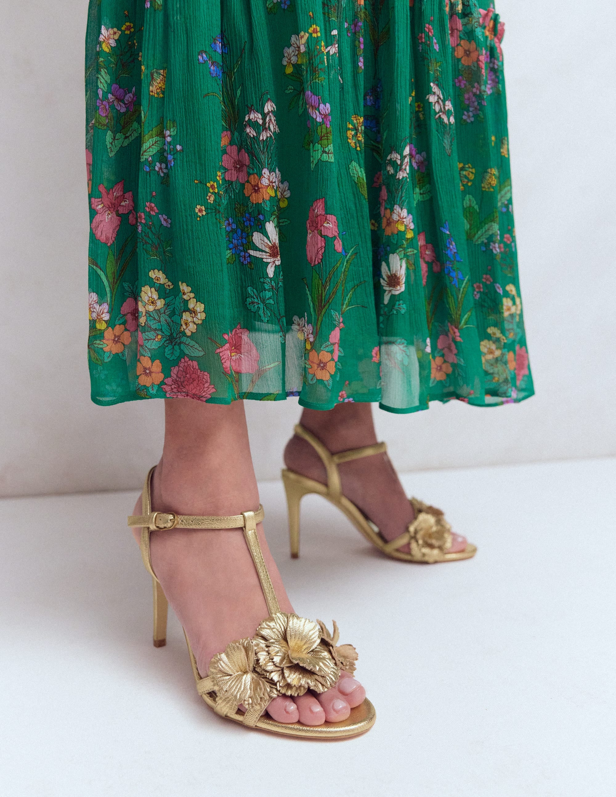 Flower Sandals-Gold - Image 2
