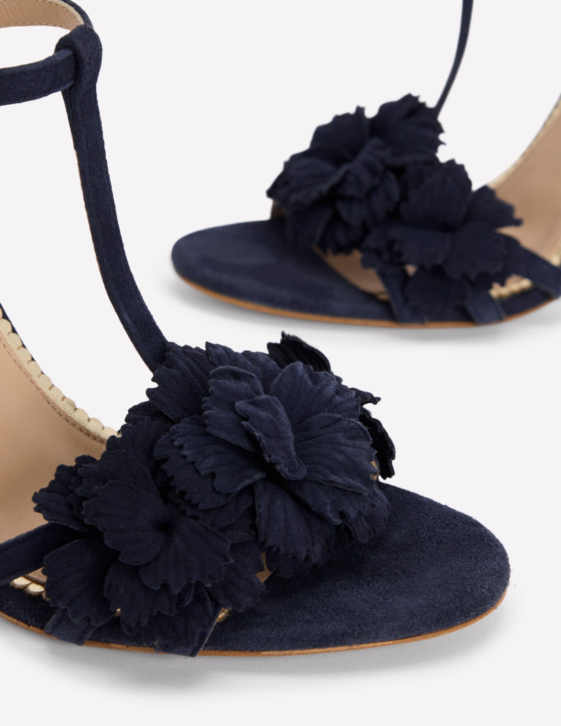 Flower Sandals-Navy-4
