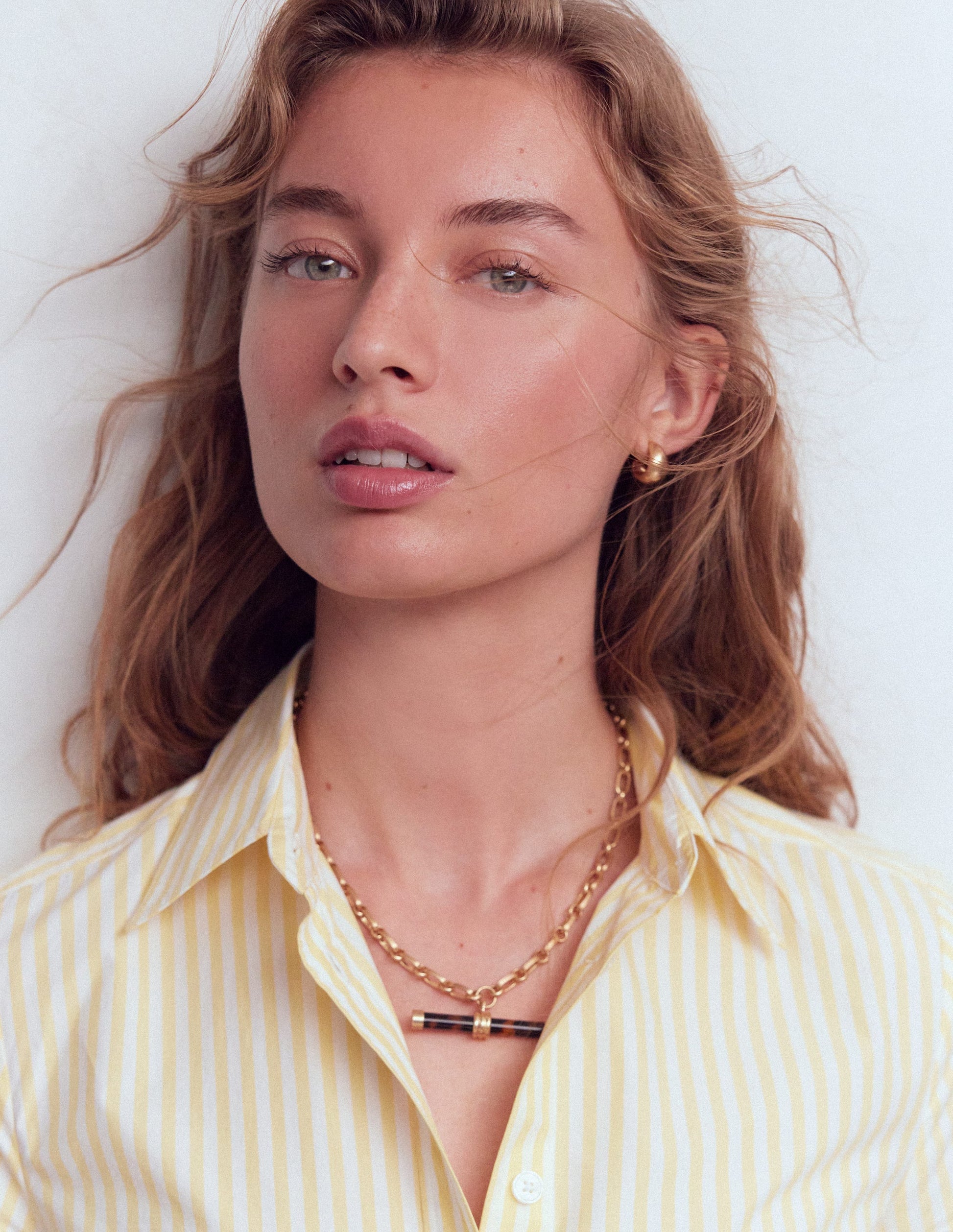 Resin Interest T-bar Necklace-Classic Tort-2