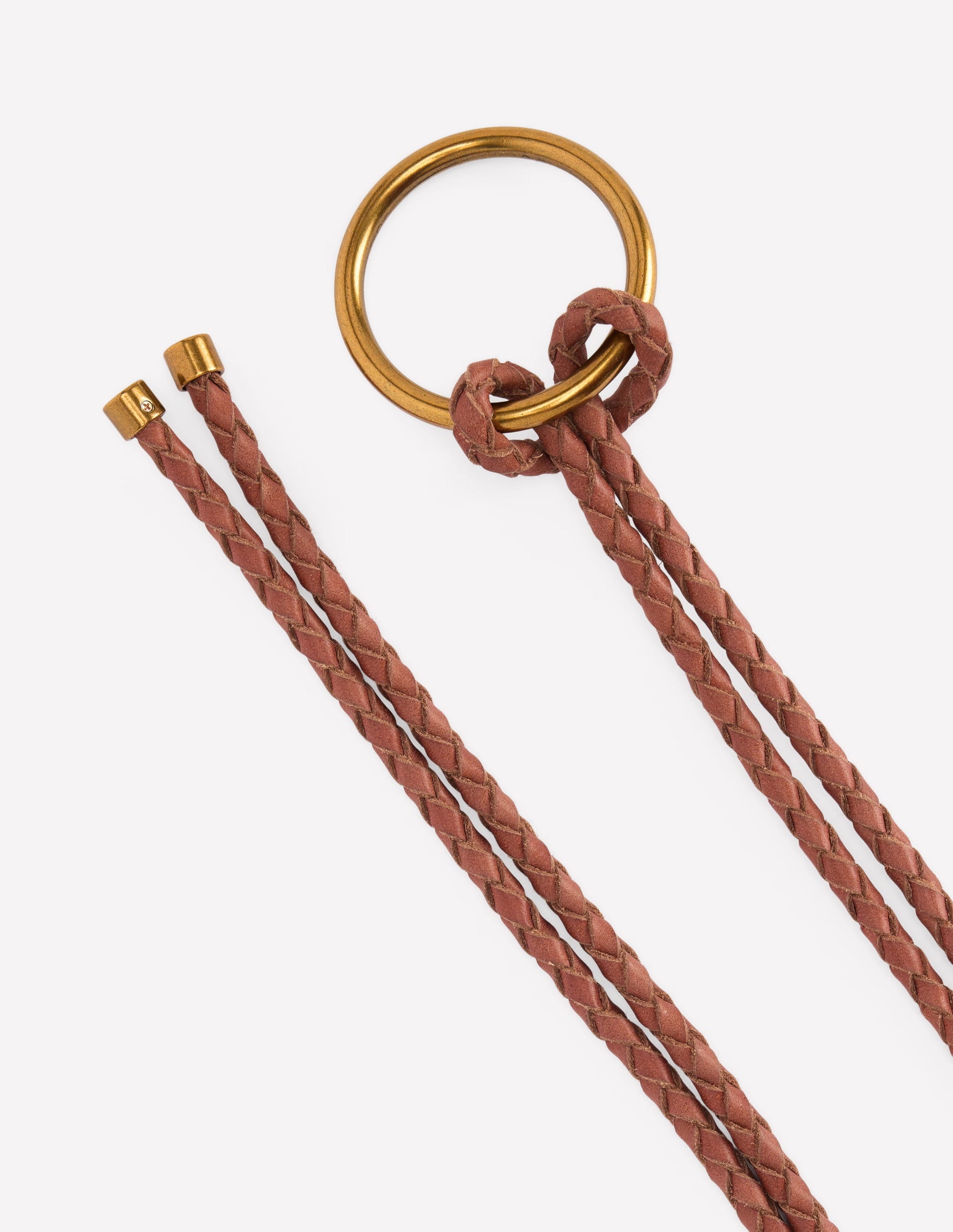 Leather Rope Belt-Tan-3