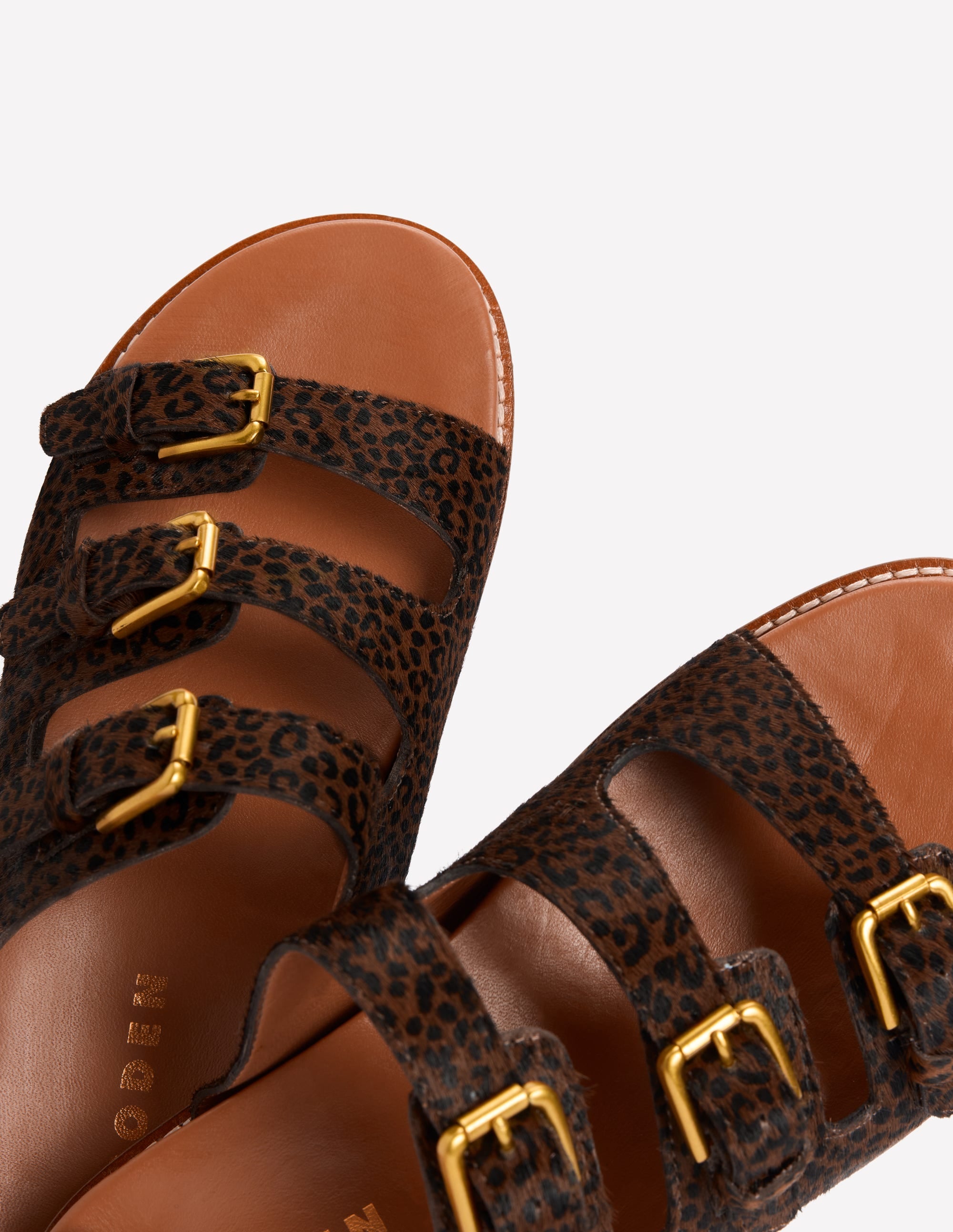 Triple Strap Footbed Sandal-Leopard - Image 6