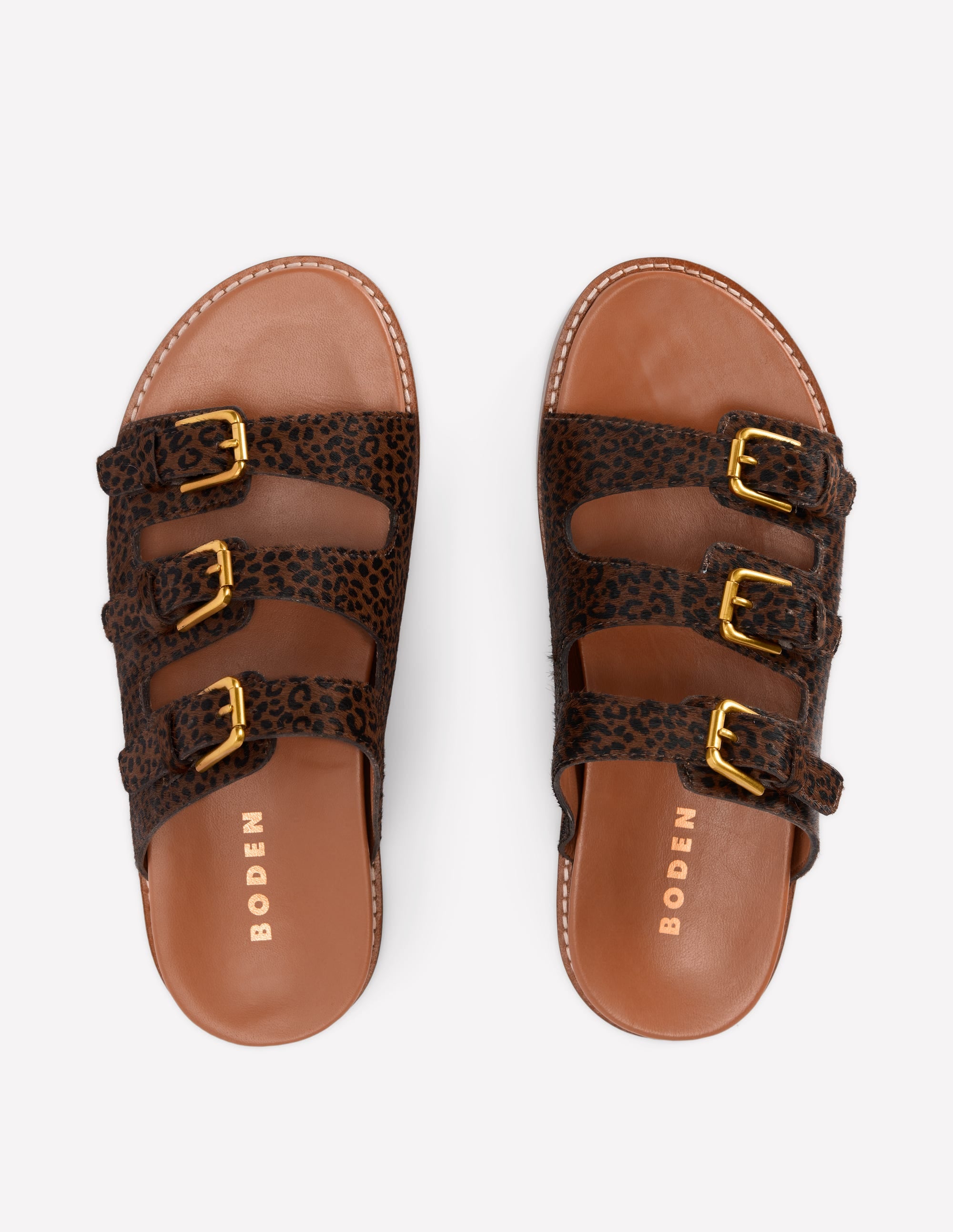 Triple Strap Footbed Sandal-Leopard - Image 7