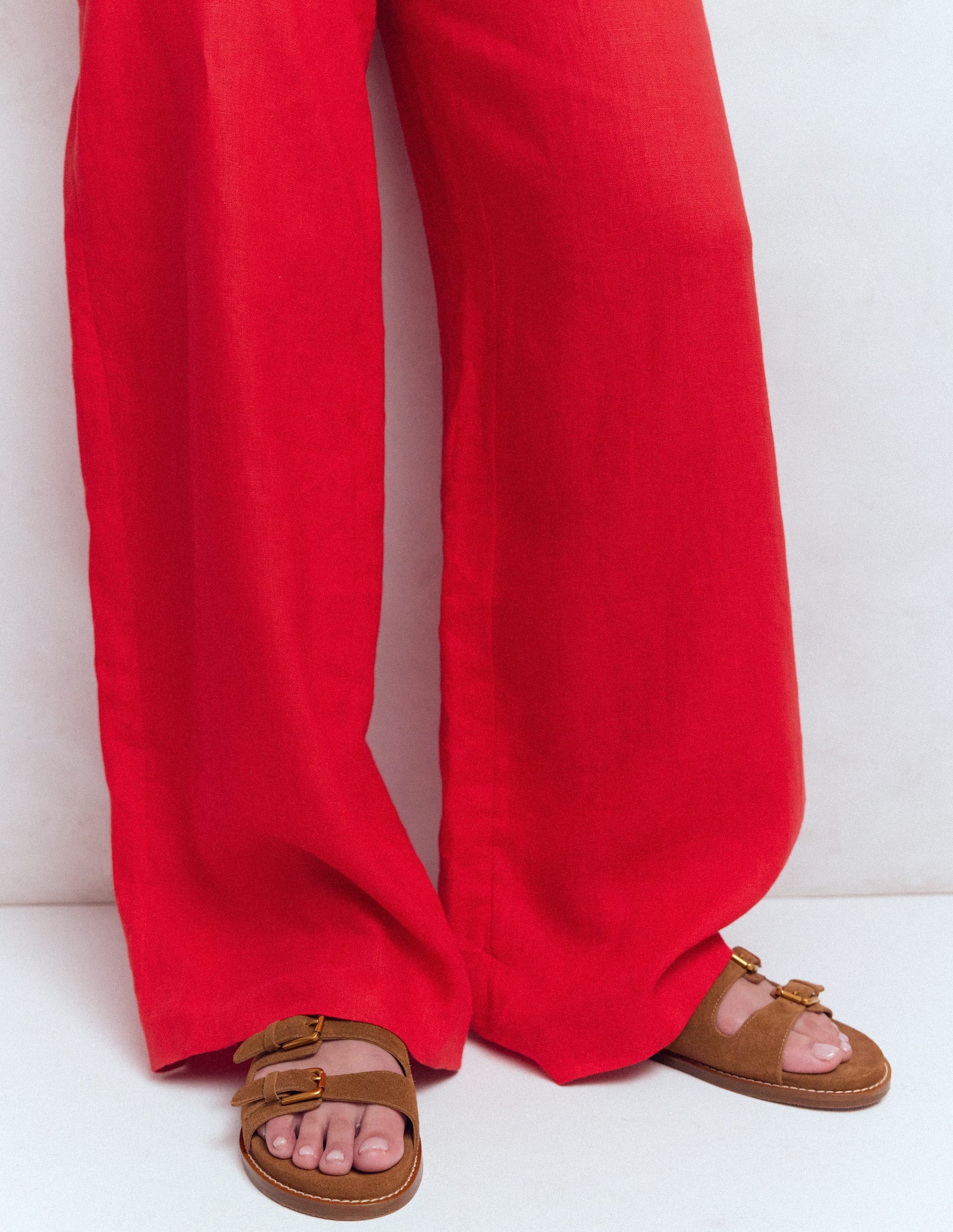 Triple Strap Footbed Sandal-Tan-2