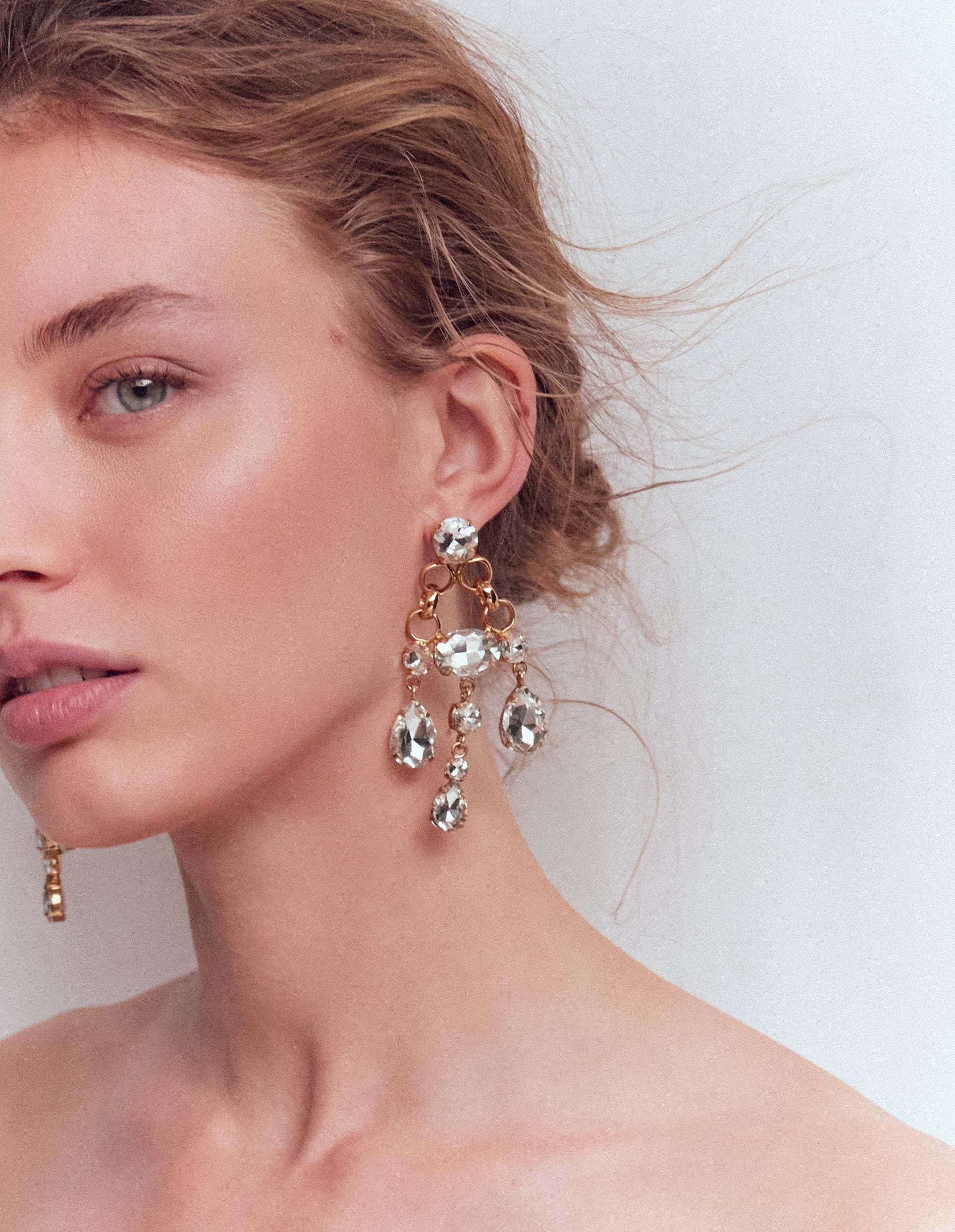 Mega Jewel Earrings-Clear-3