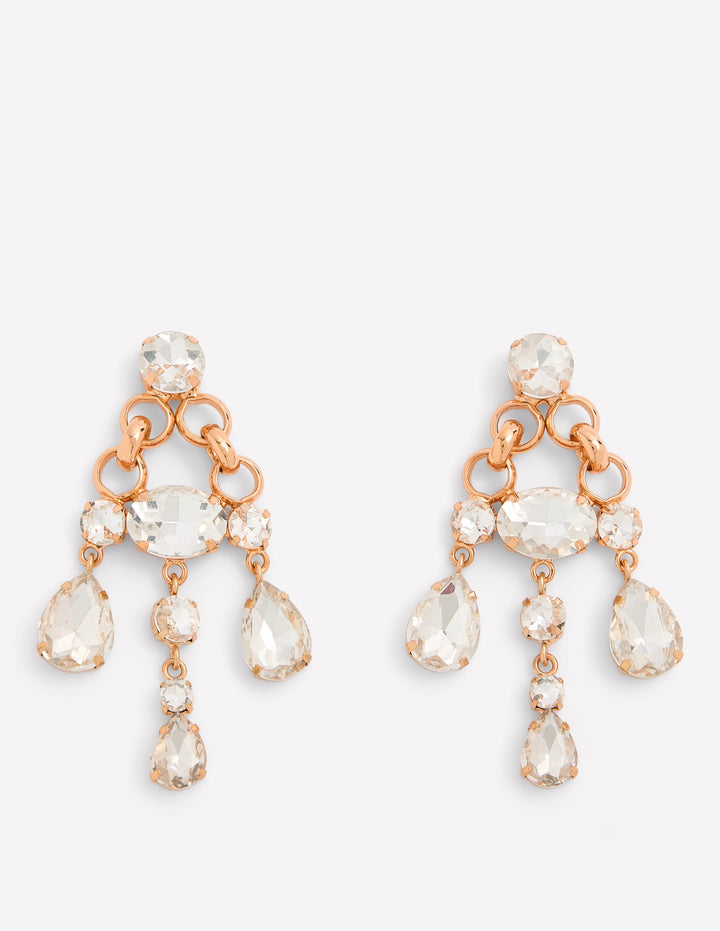 Mega Jewel Earrings-Clear