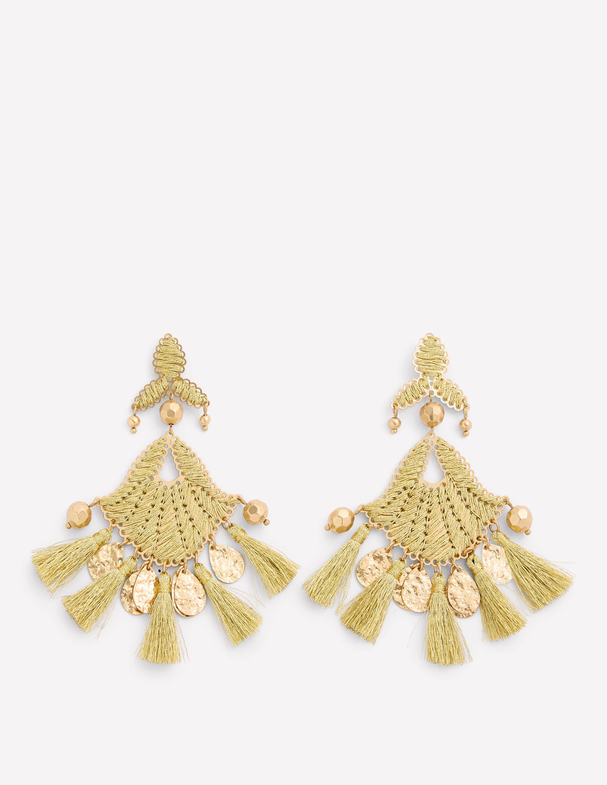 Mega Motif Earrings-Gold Colour - Image 1