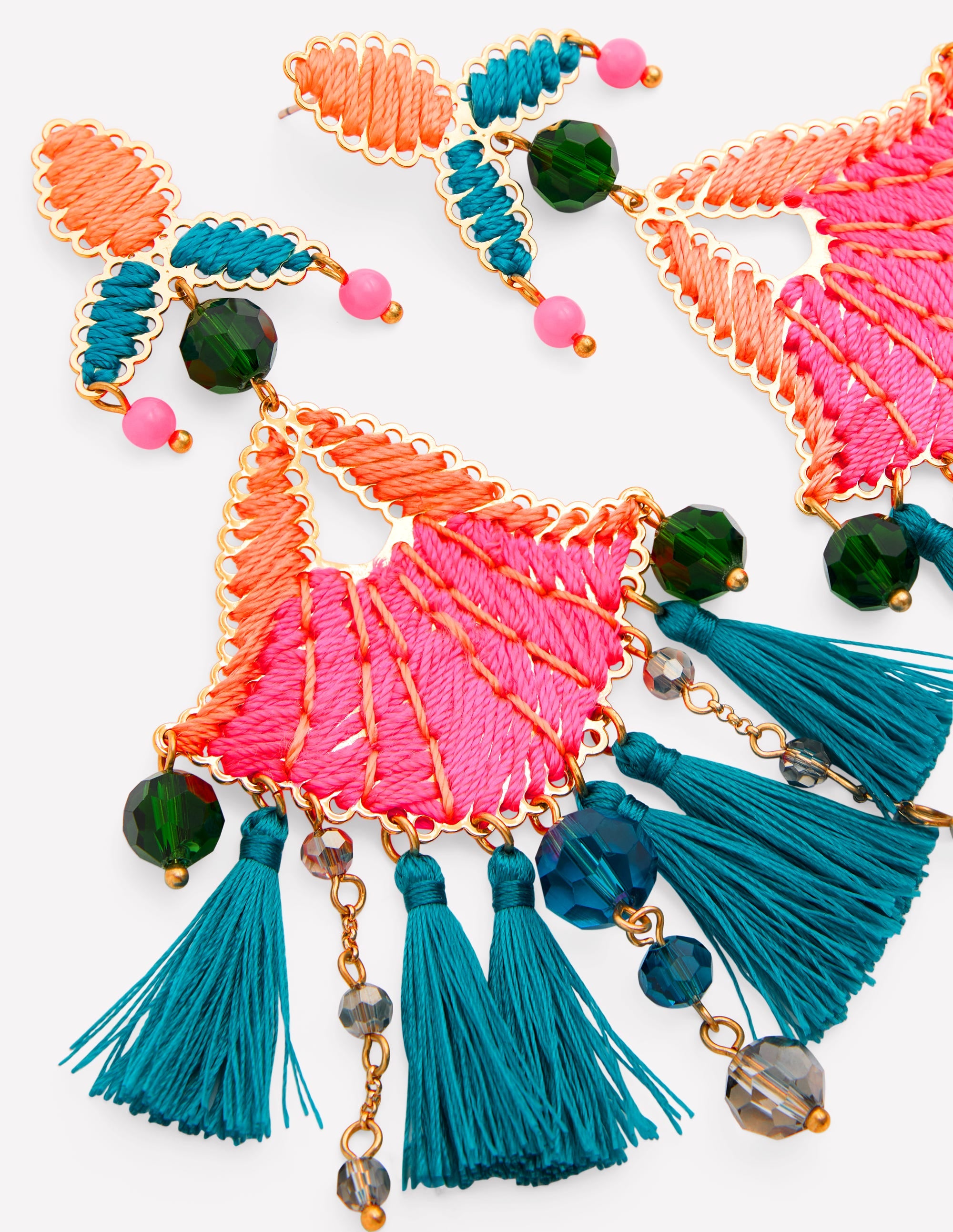 Mega Motif Earrings-Multi - Image 3